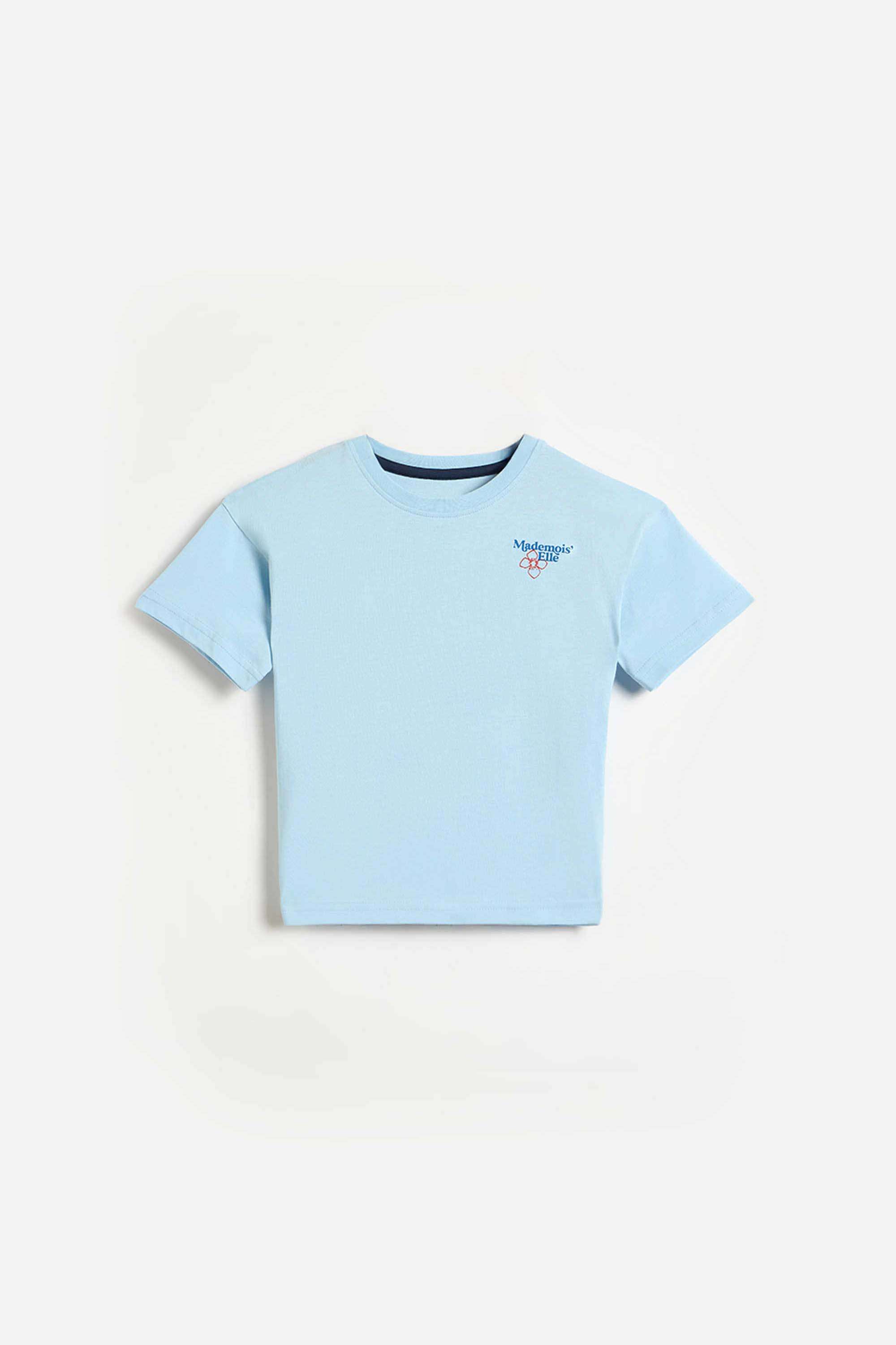 Solid-Cotton-Round-Neck-Girls-T-Shirt