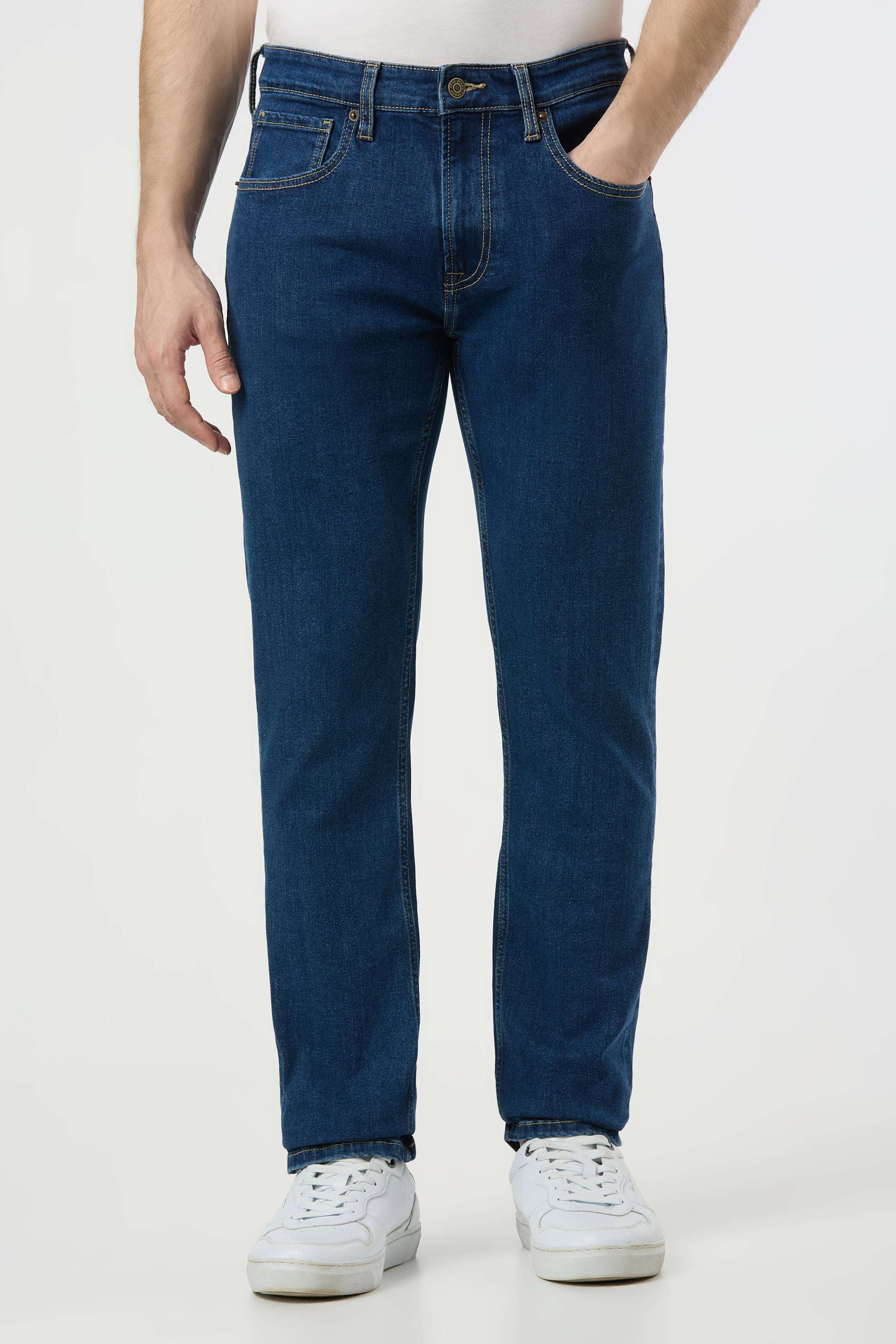 Solid-Poly-Cotton-Straight-Fit-Men-s-Jeans
