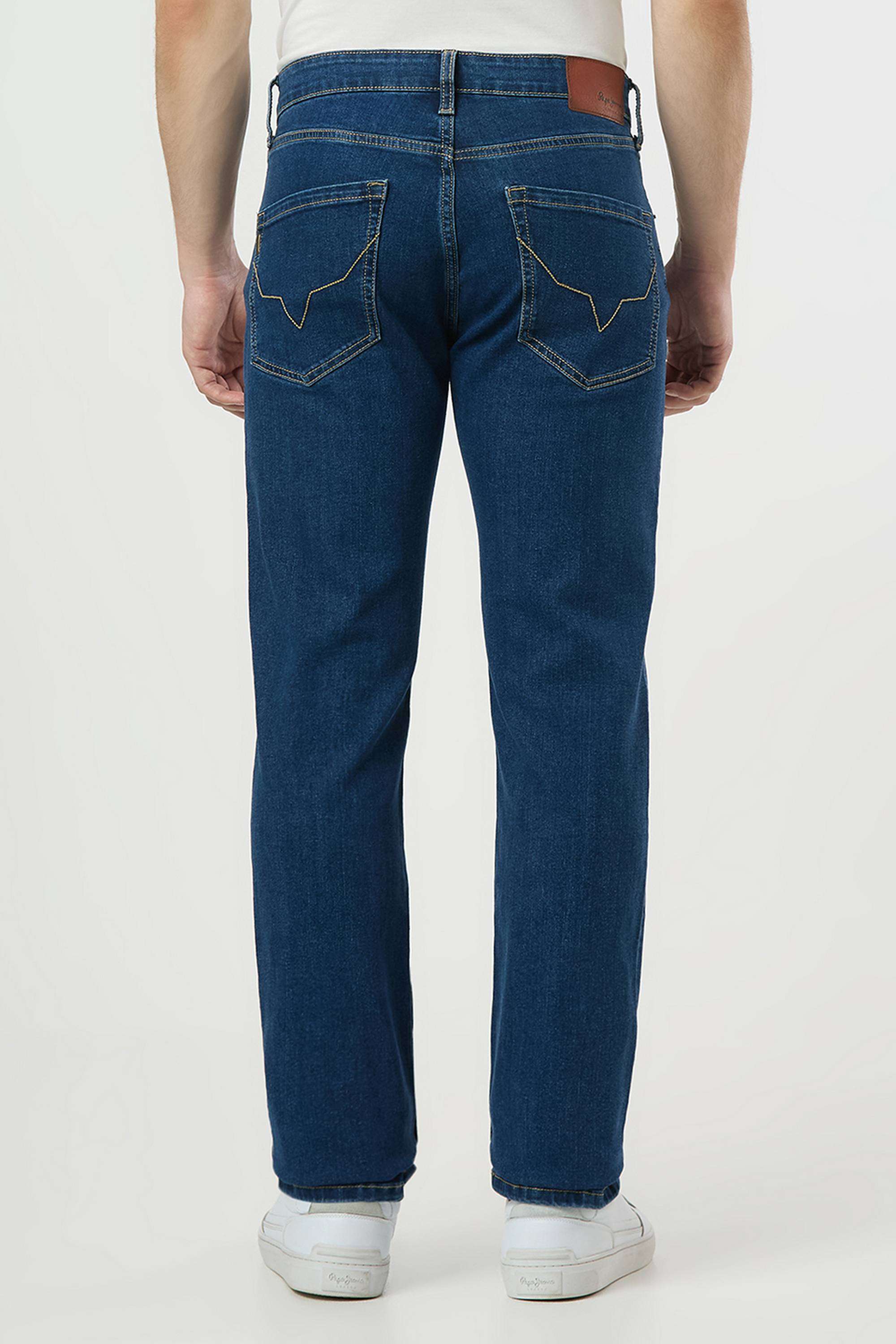 Solid-Poly-Cotton-Straight-Fit-Men-s-Jeans
