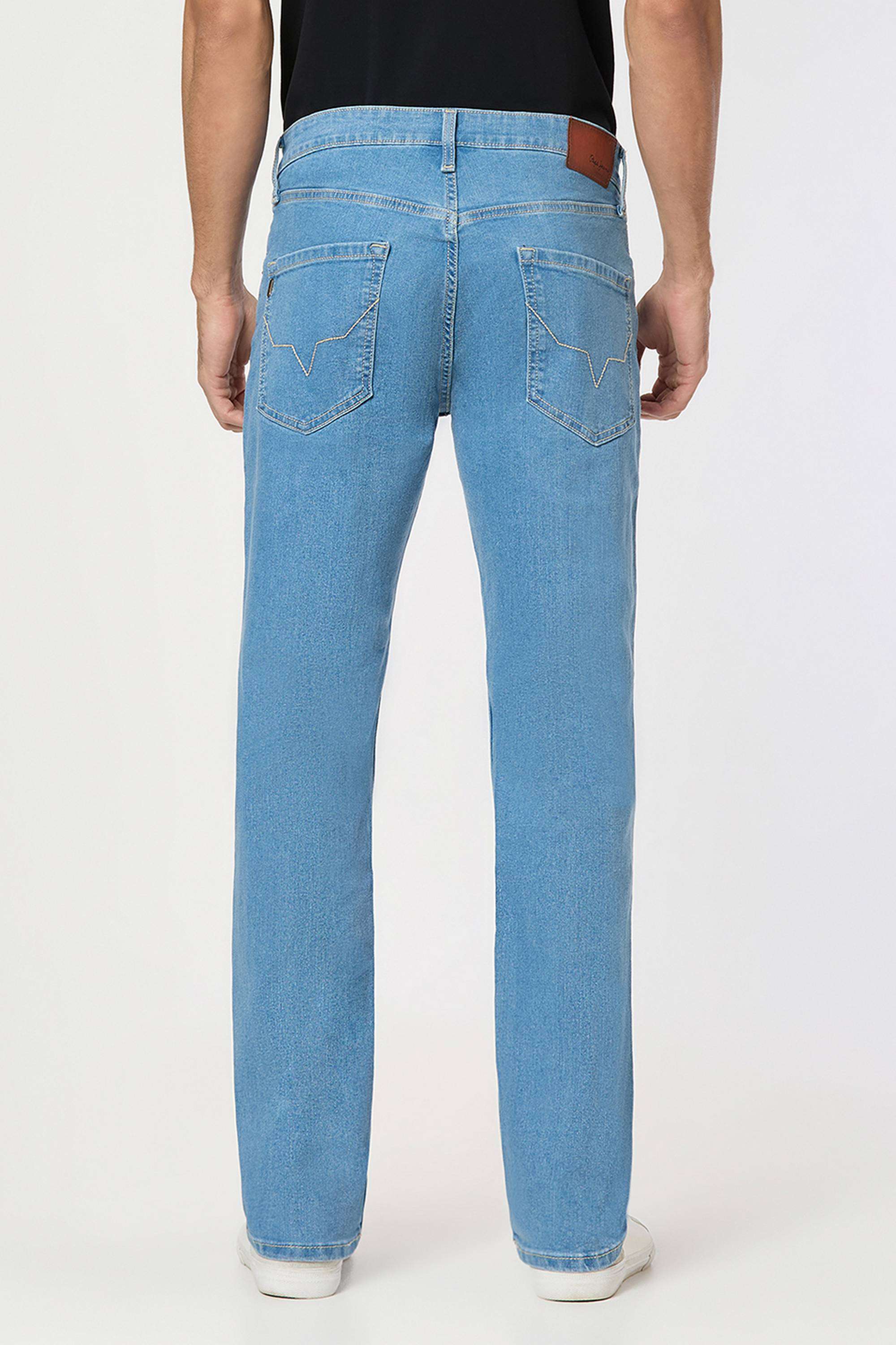 Solid-Poly-Cotton-Straight-Fit-Men-s-Jeans