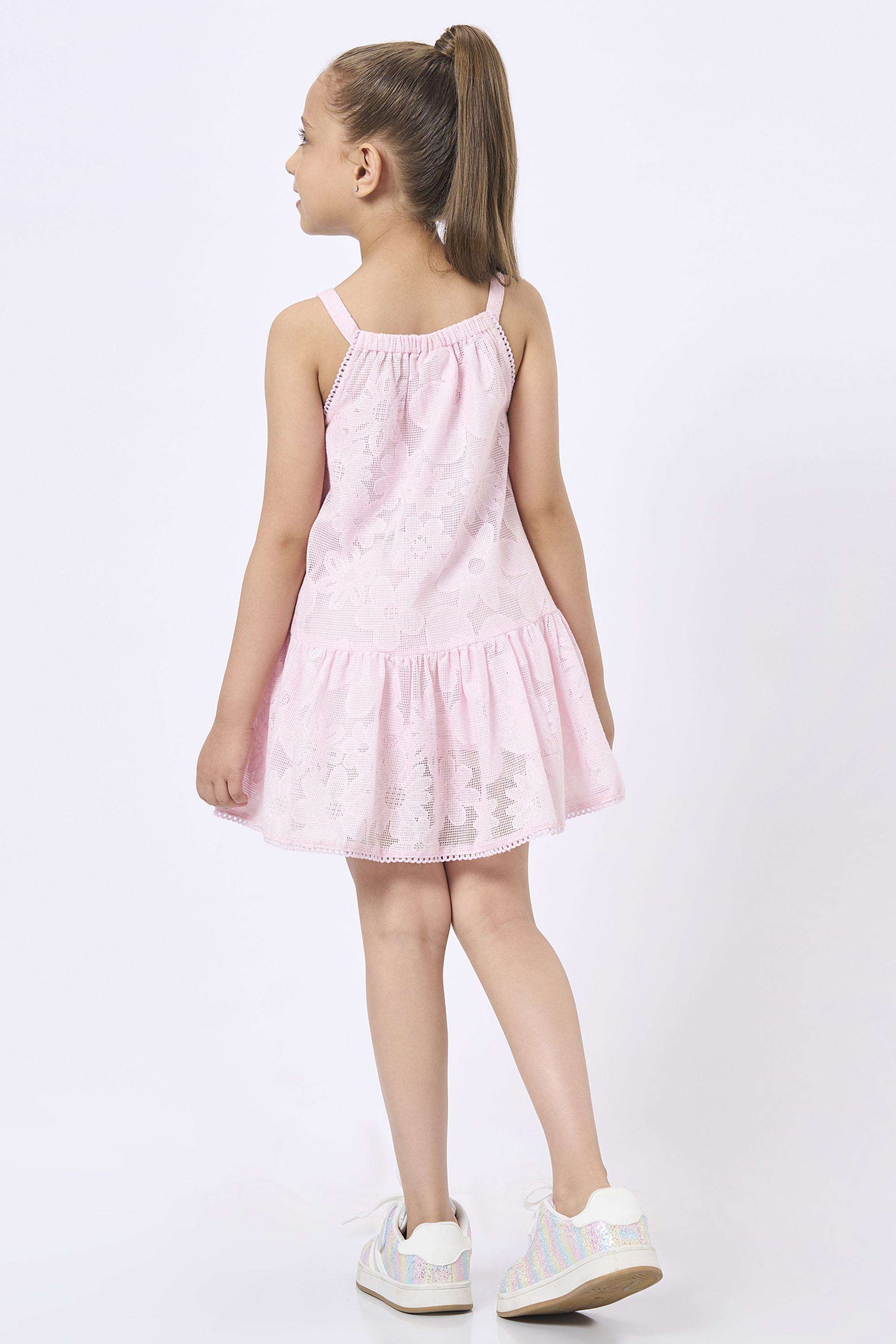 Solid-Cotton-Round-Neck-Girls-Casual-Wear-Dress
