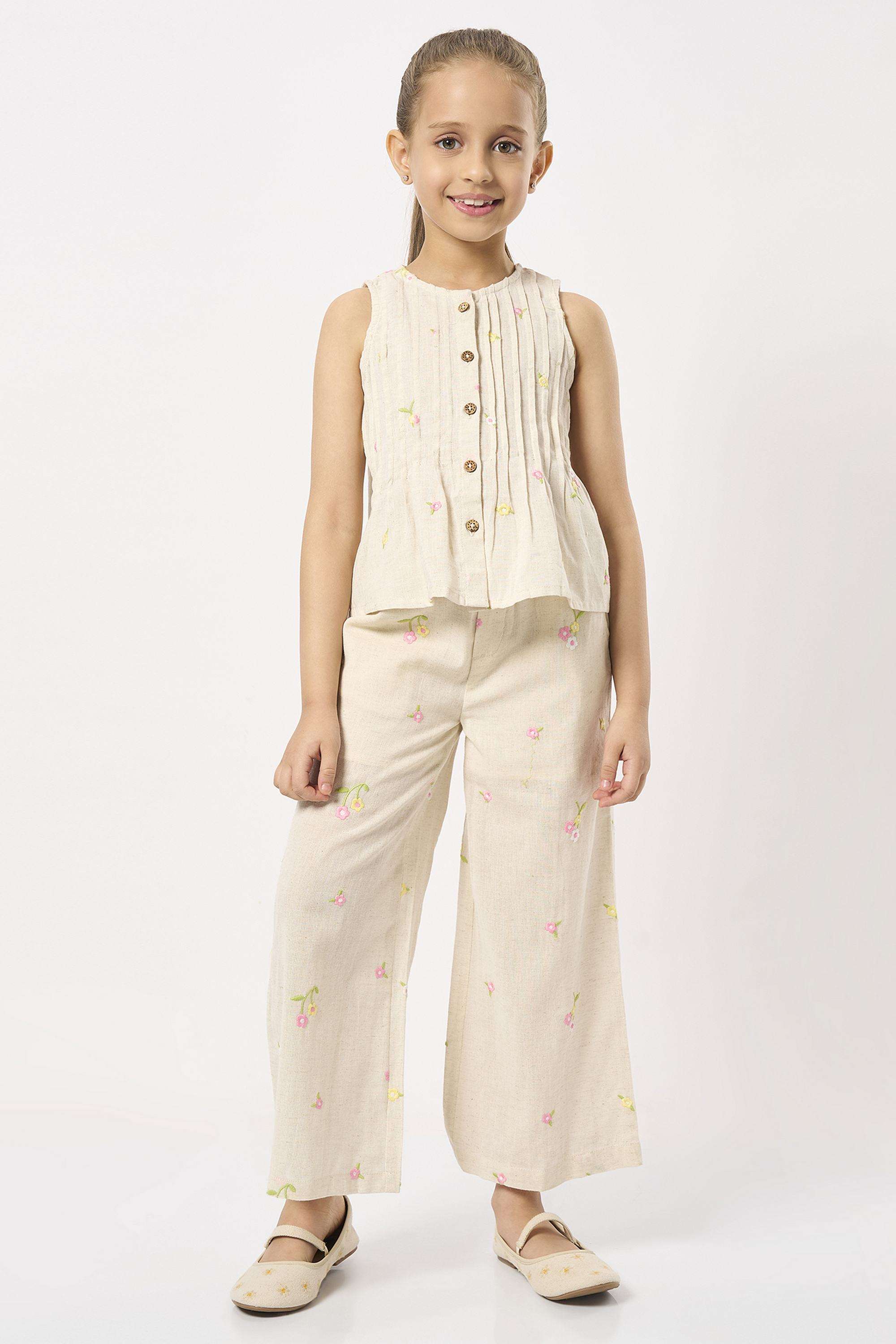 Embroidered-Cotton-Crop-Girls-Clothing-Set
