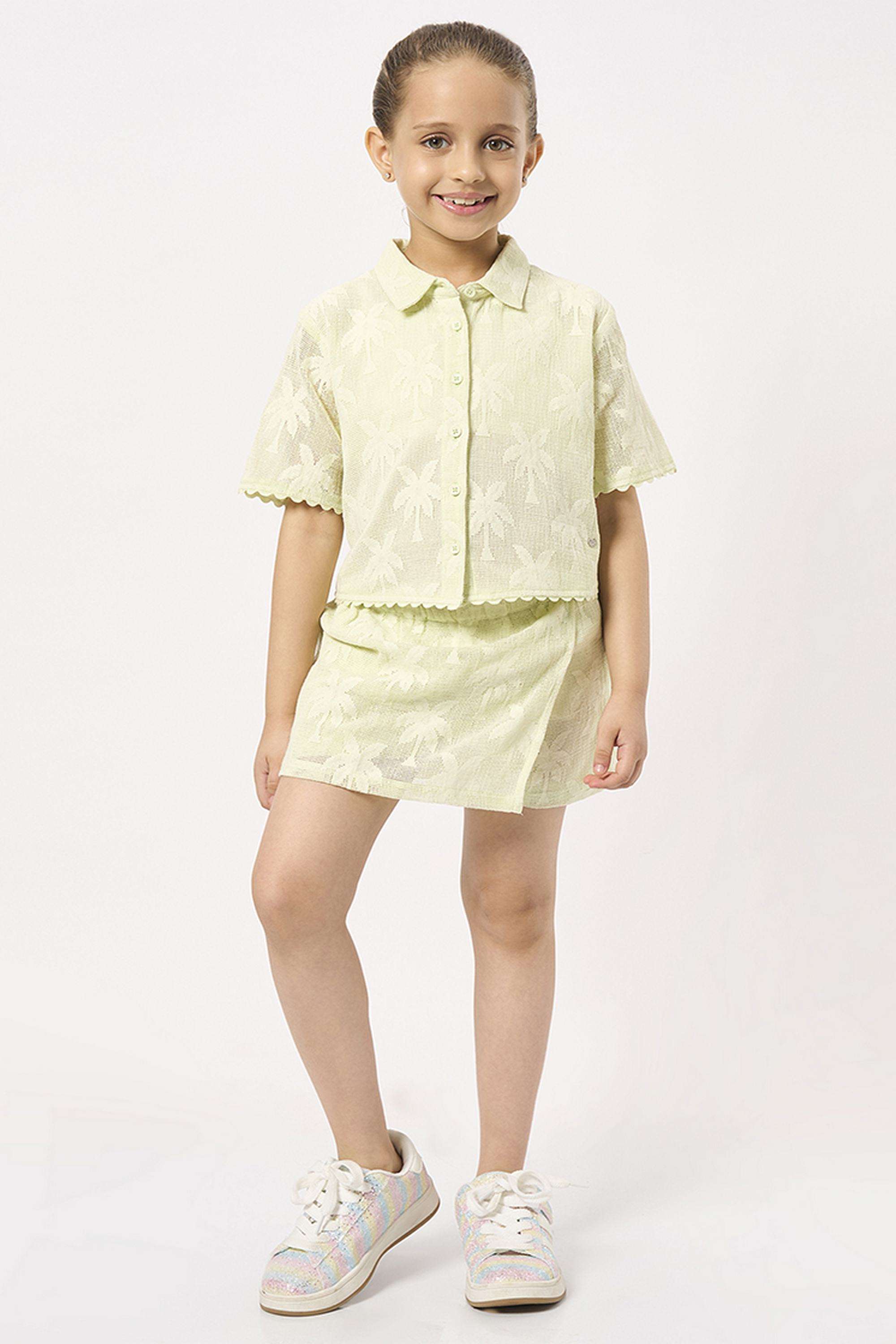 Solid-Cotton-Crop-Girls-Clothing-Set