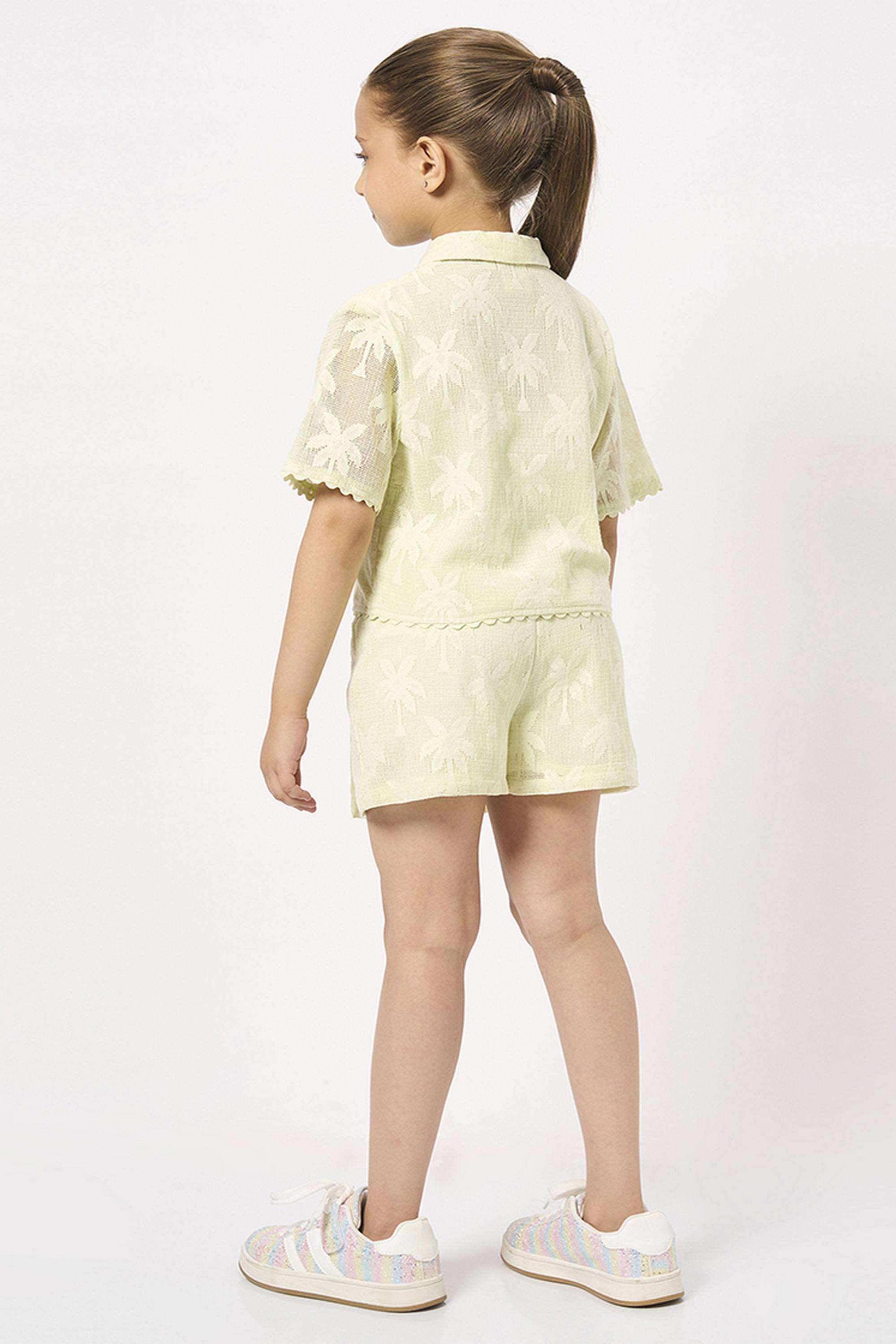 Solid-Cotton-Crop-Girls-Clothing-Set