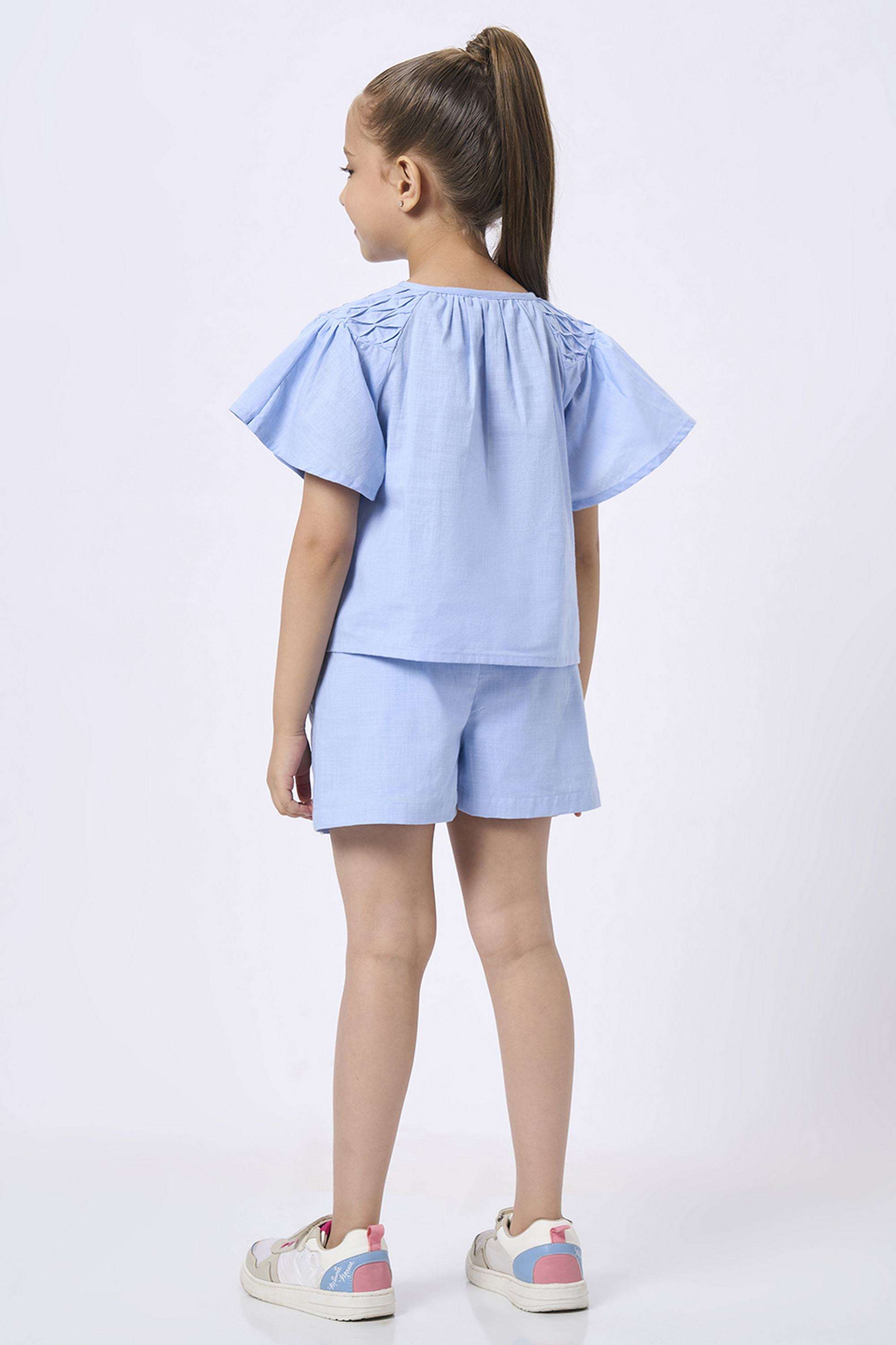 Embroidered-Cotton-Mid-Thigh-Girls-Clothing-Set