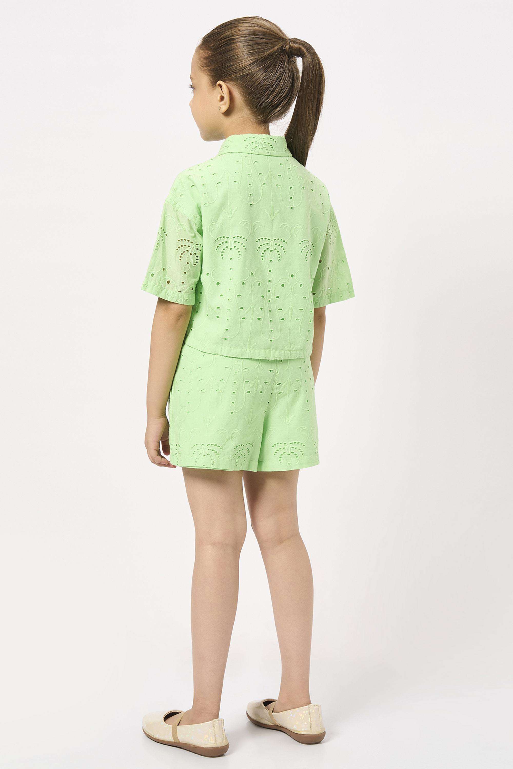 Solid-Cotton-Crop-Girls-Clothing-Set