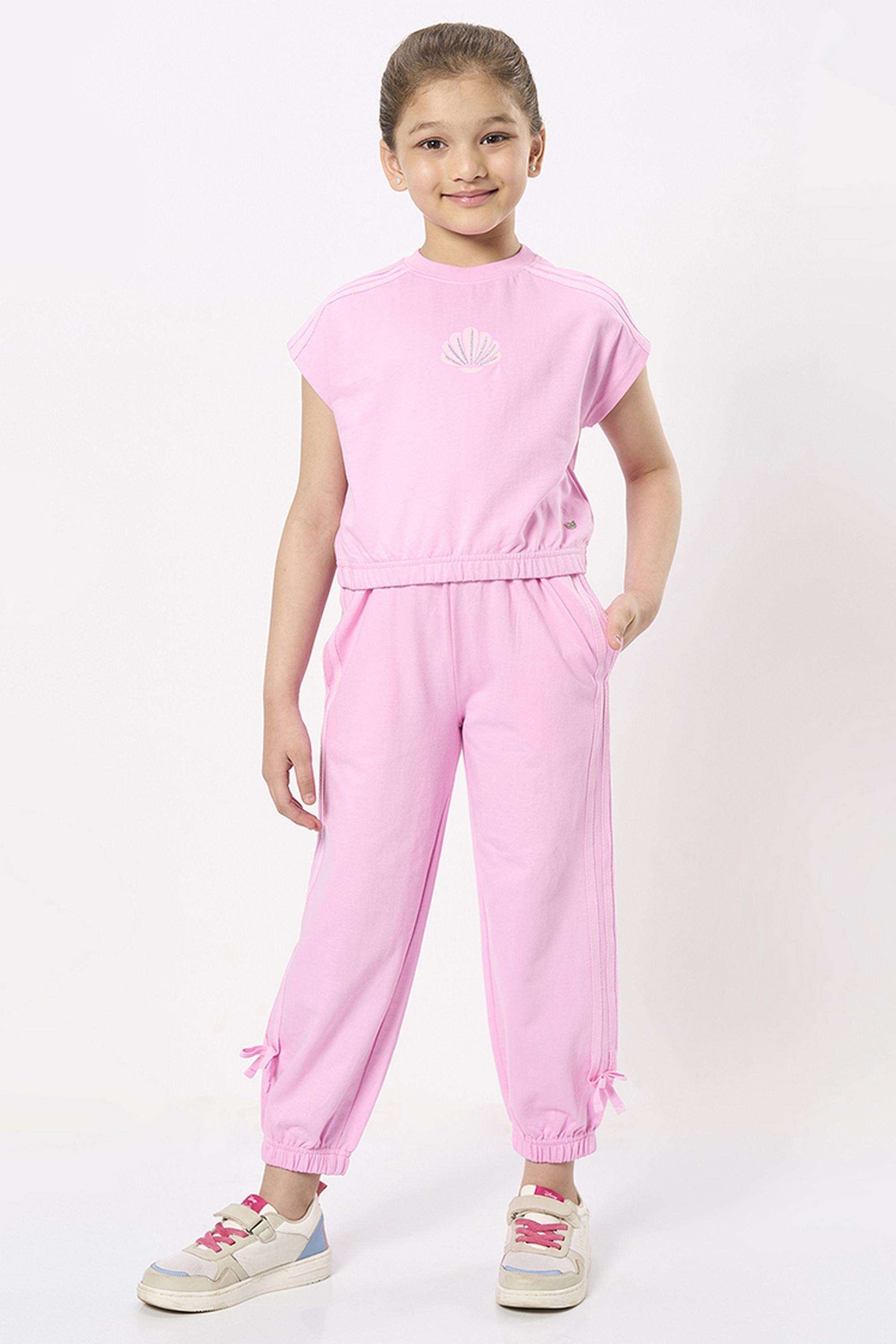 Solid-Cotton-Crop-Girls-Clothing-Set