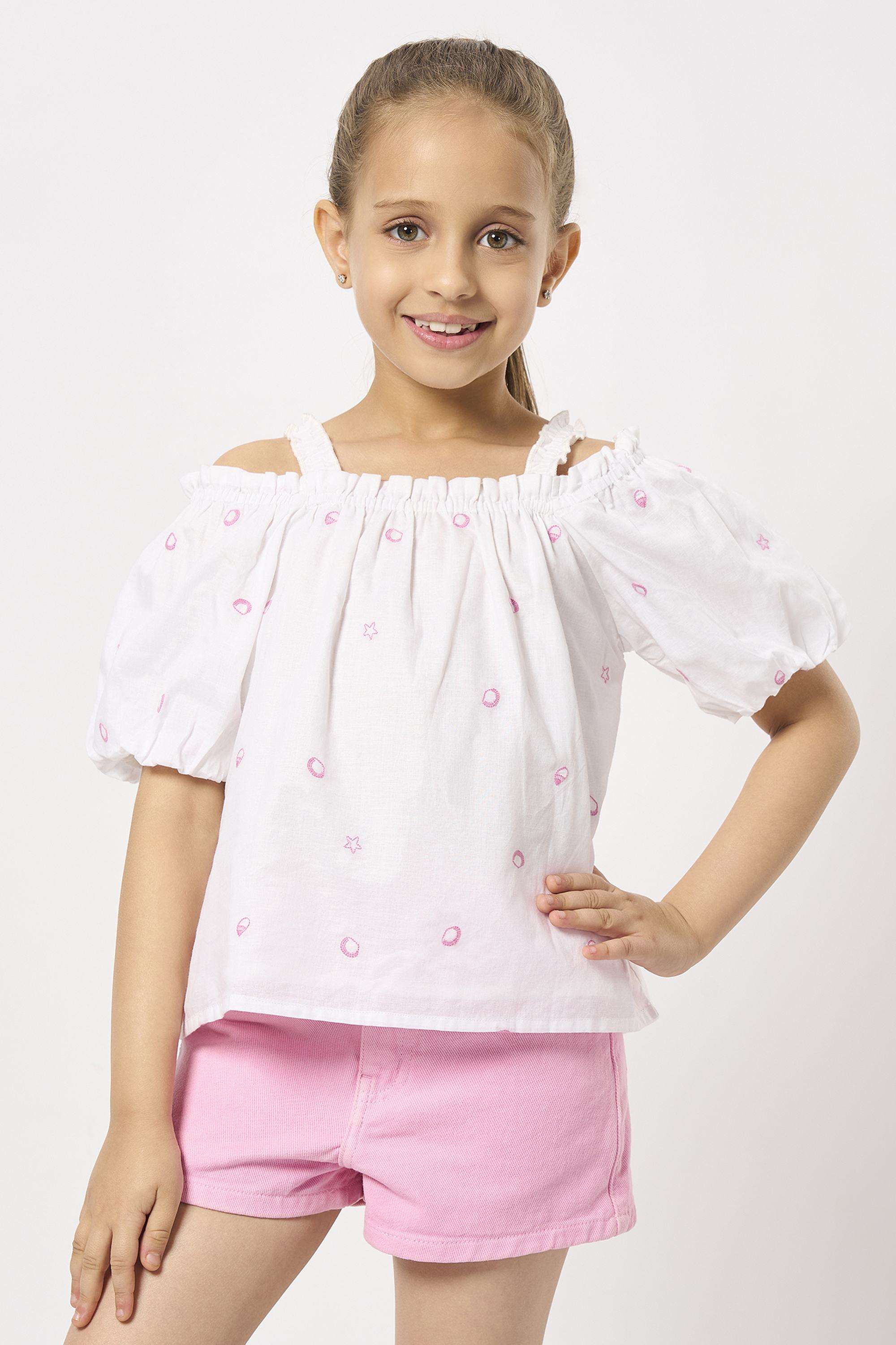 Embroidered-Cotton-Square-Neck-Girls-Top