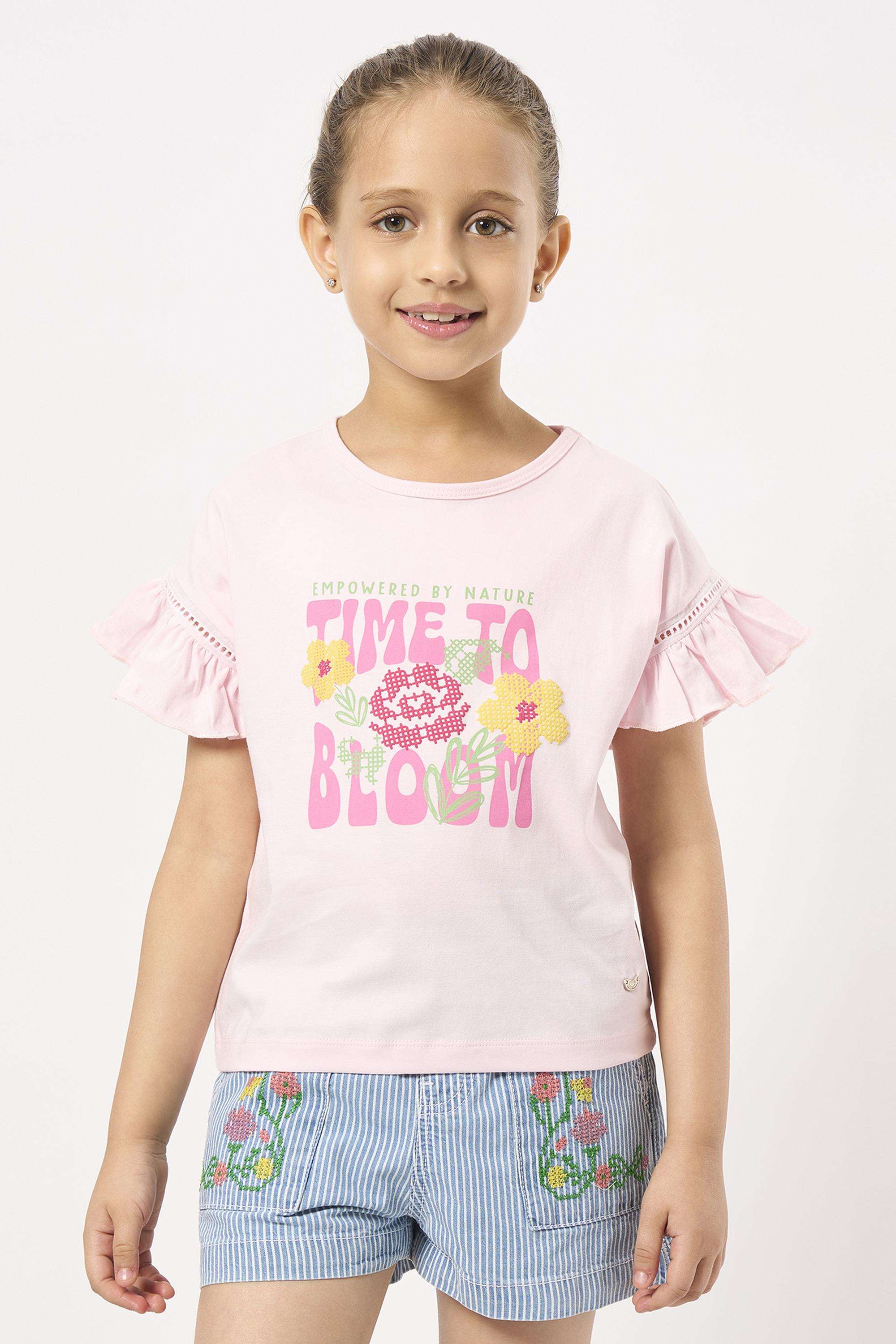 Printed-Cotton-Round-Neck-Girls-T-Shirt