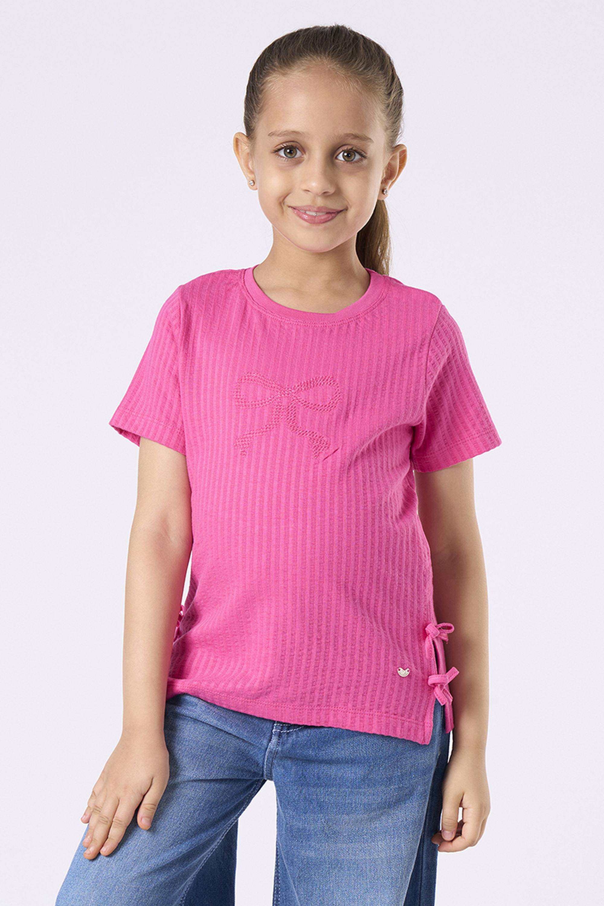 Embroidered-Cotton-Round-Neck-Girls-T-Shirt