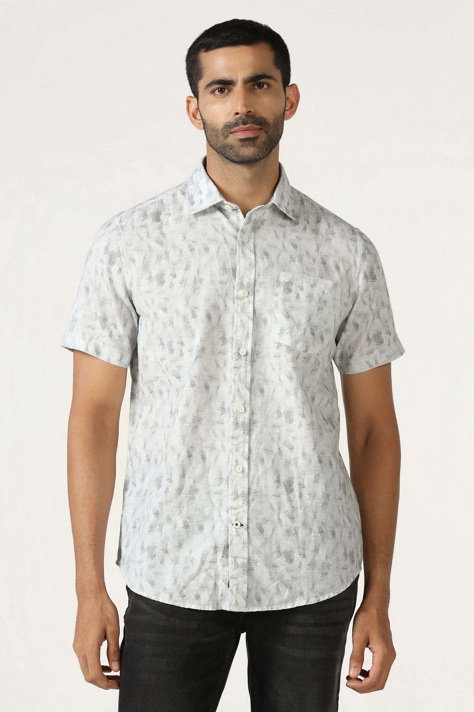 Printed-Cotton-Blend-Slim-Fit-Men-s-Casual-Shirt