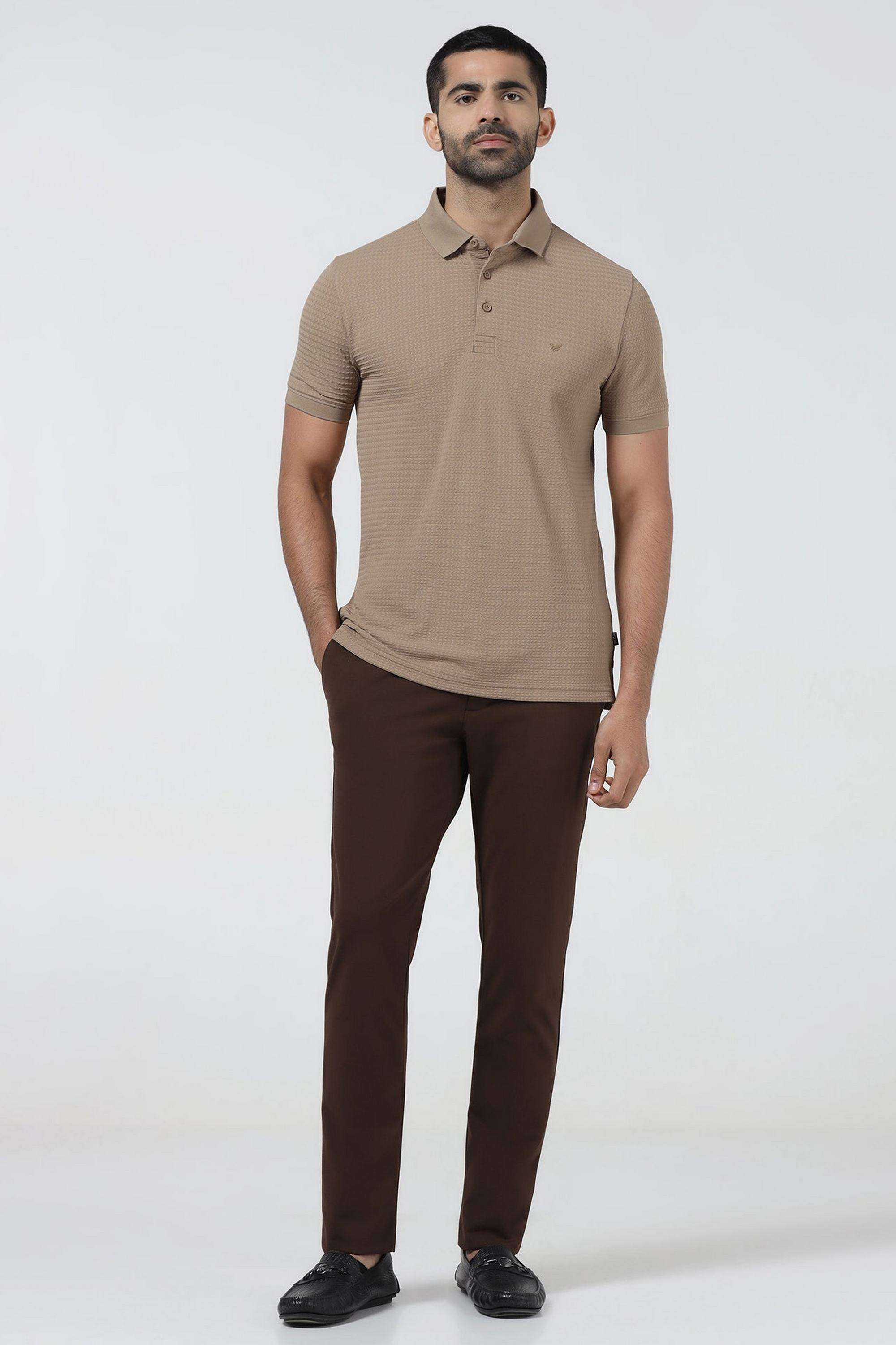 Solid-Polyester-Slim-Fit-Men-s-T-Shirt