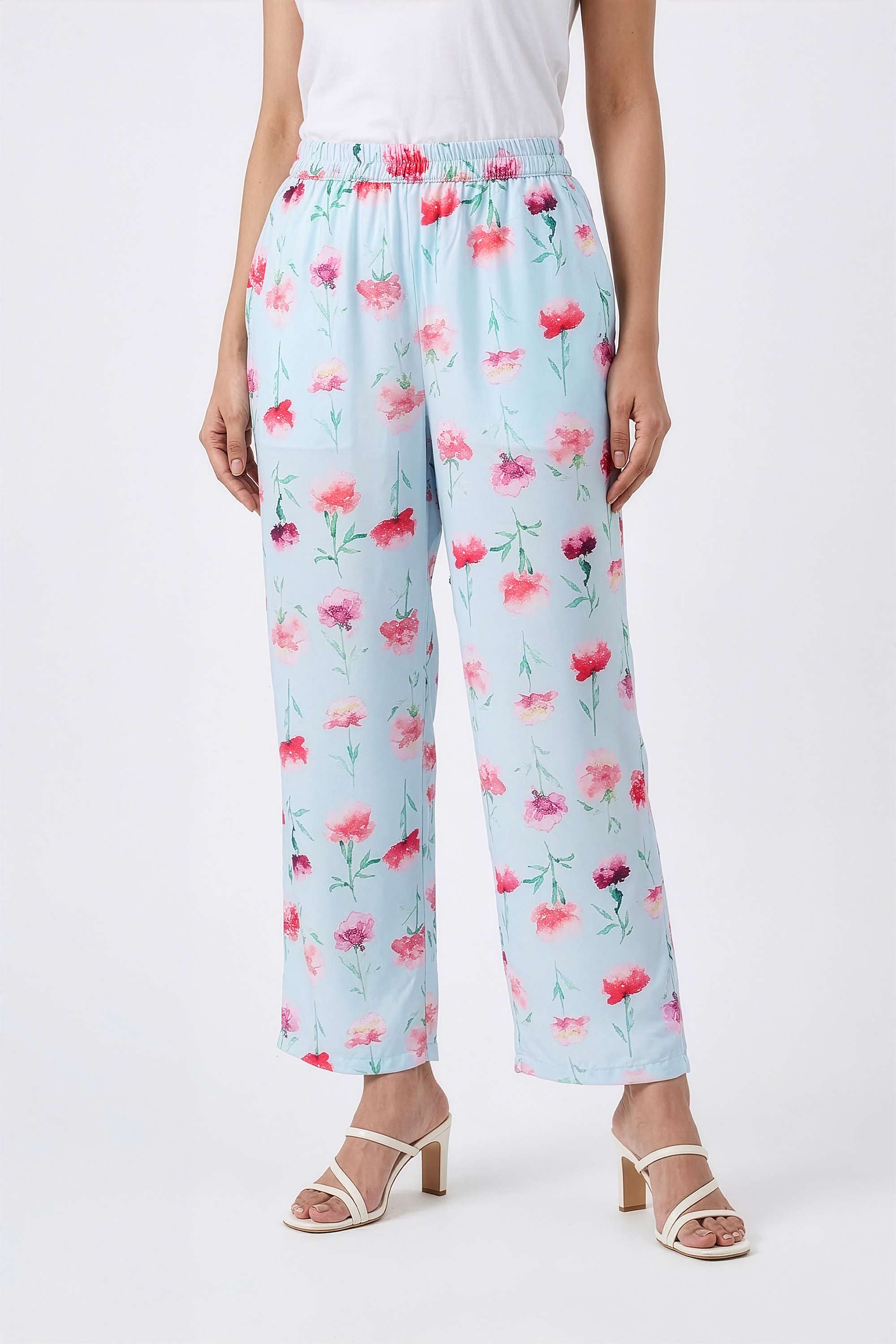 Floral-Round-Neck-Cotton-Women-s-Kurta-And-Pants