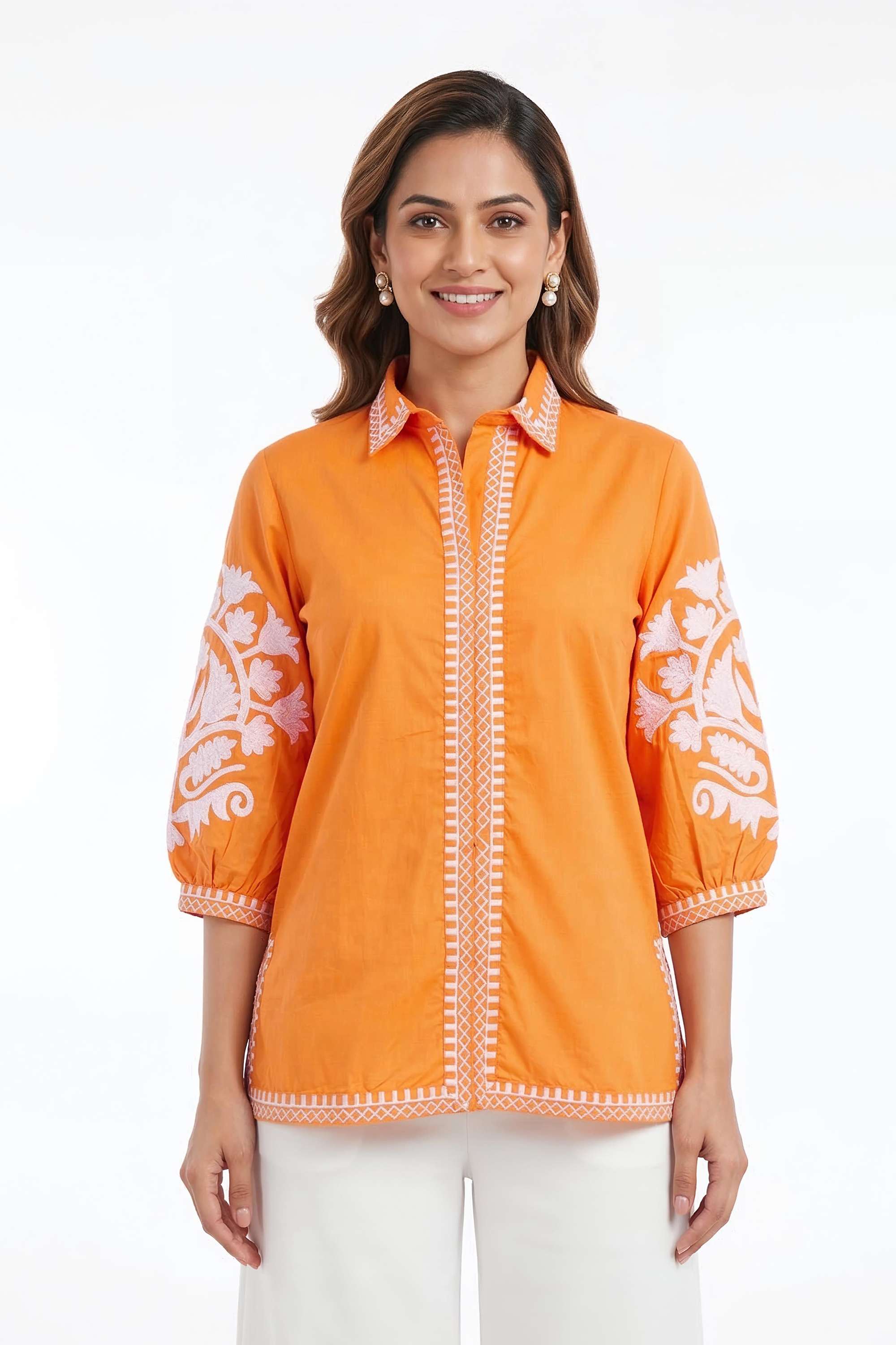 Printed-Cotton-Collared-Women-Kurta