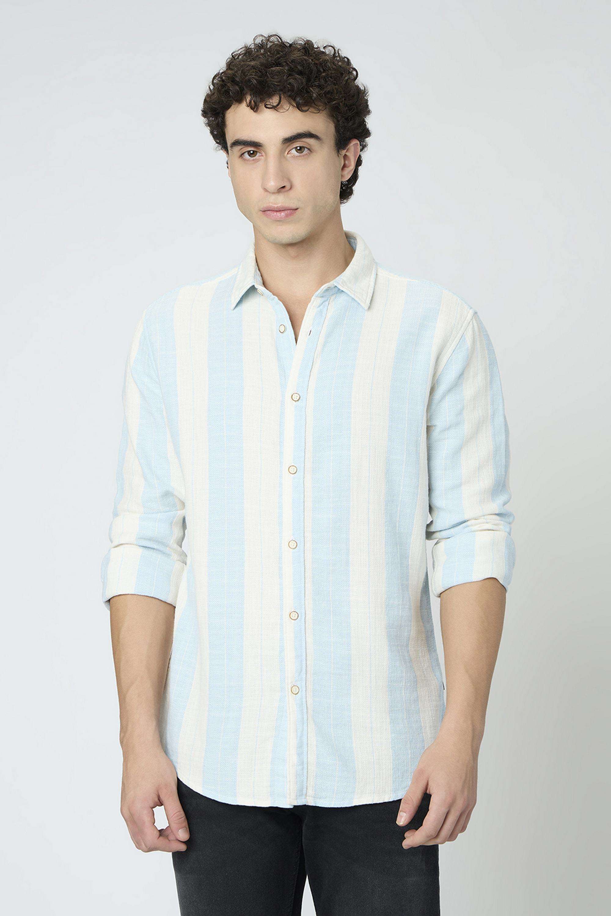 Stripes-Cotton-Regular-Fit-Men-s-Casual-Shirt