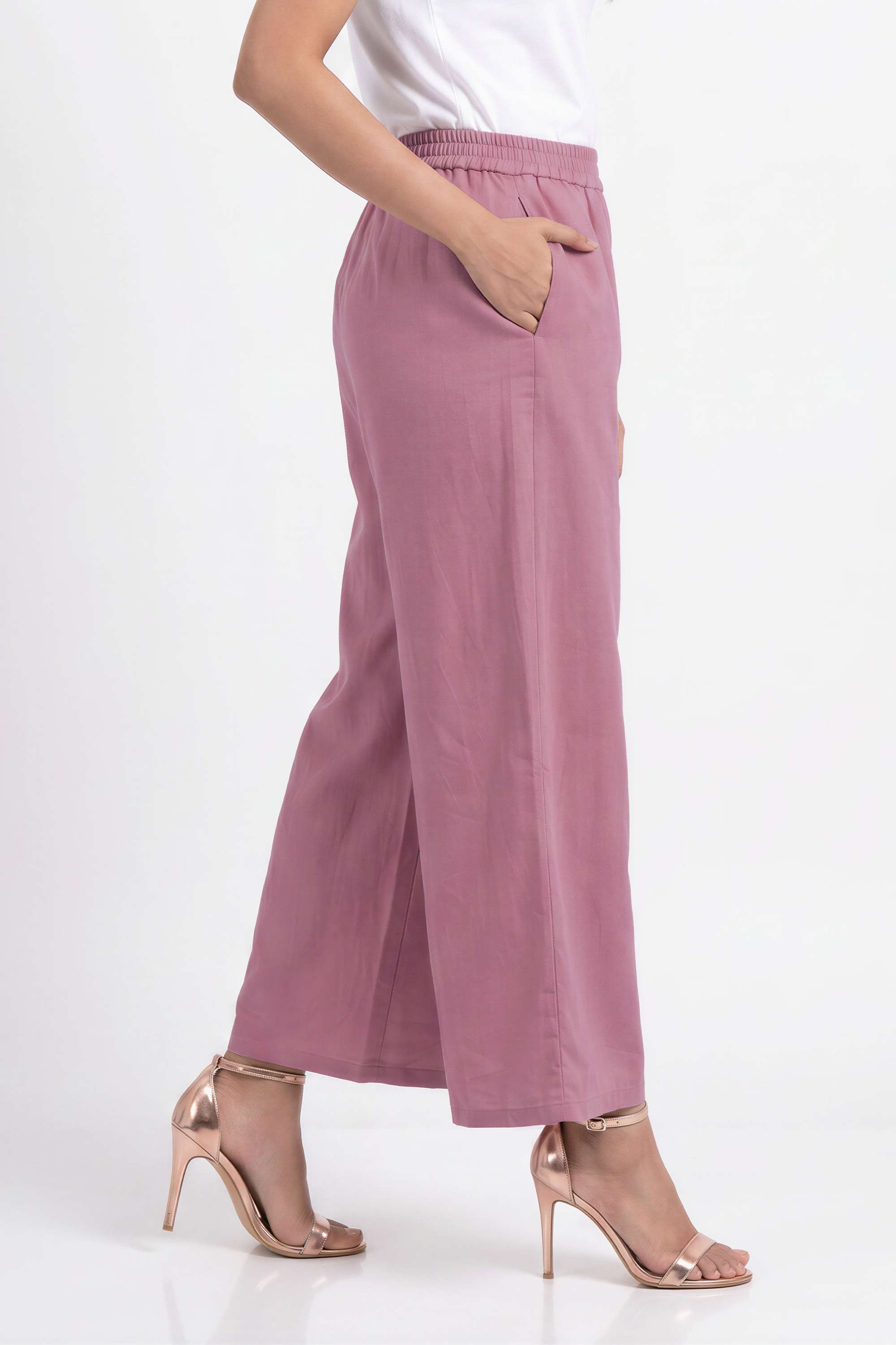 Solid-Straight-Fit-Cotton-Women-s-Casual-Wear-Pants