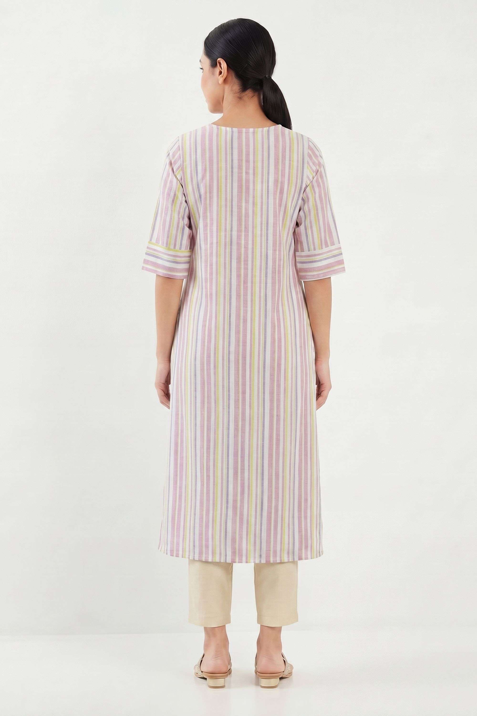 Printed-Cotton-Round-Neck-Women-Kurta