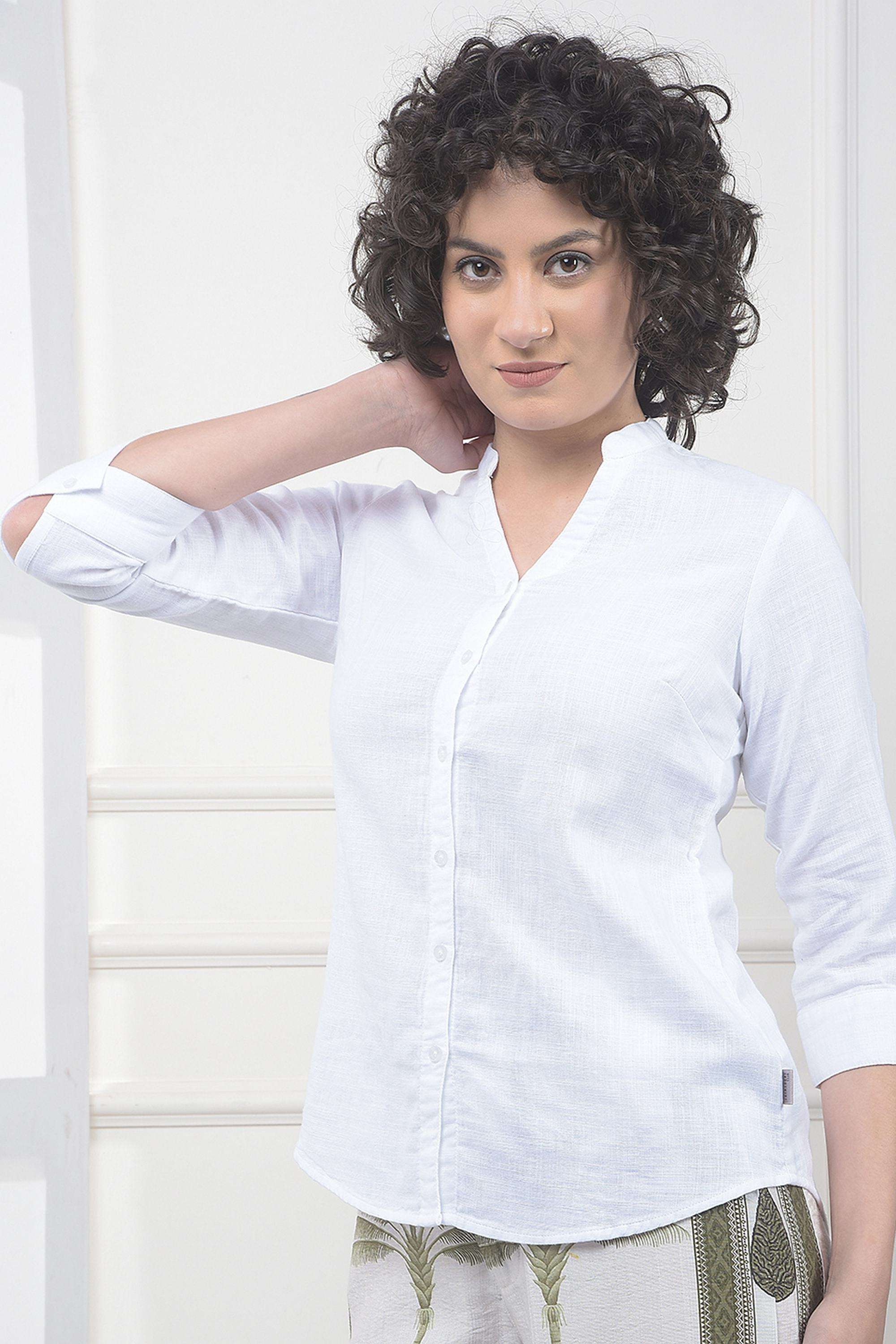 crimsoune club Solid Cotton Round Neck Women's Shirt-picture-27