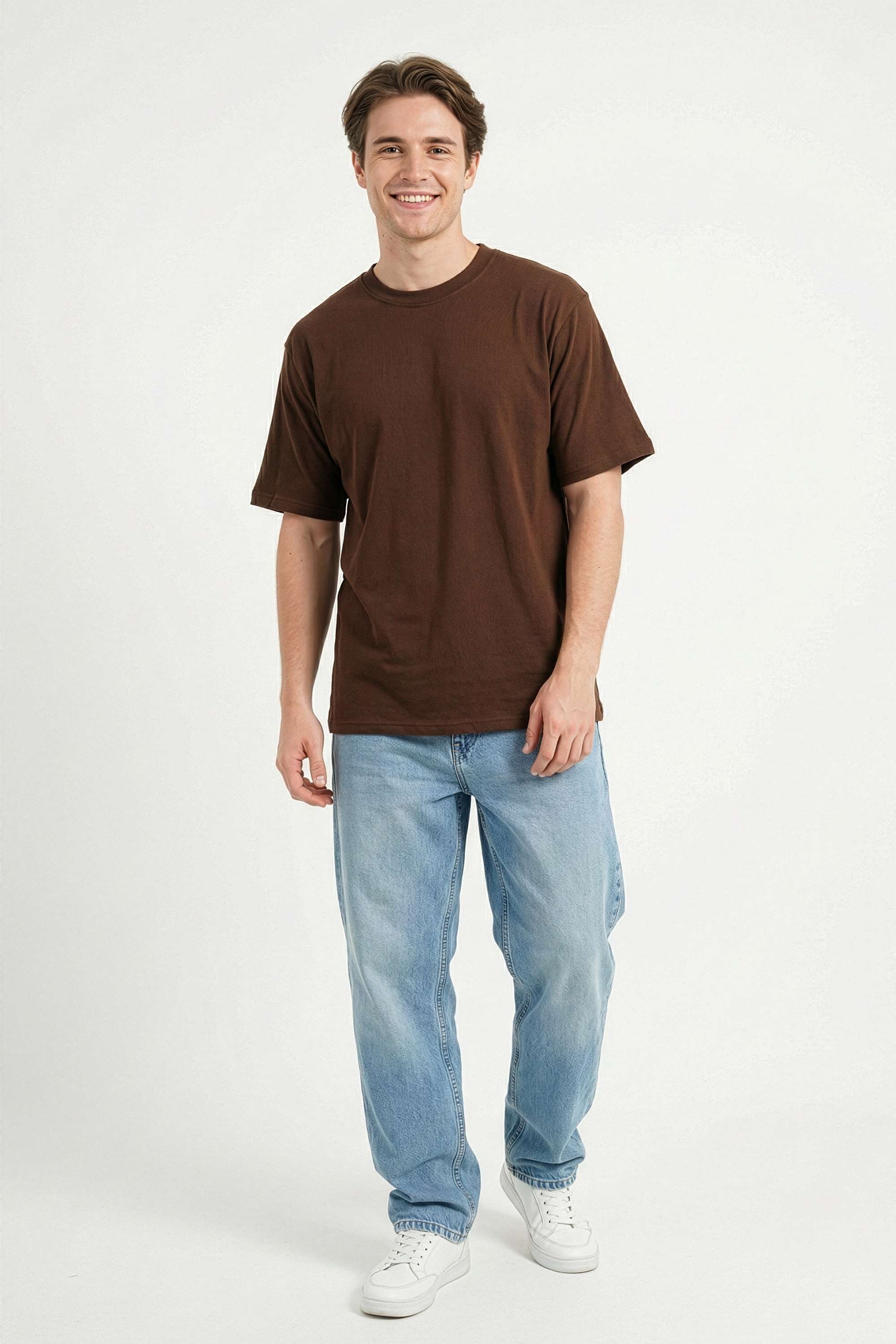Solid-Cotton-Relaxed-Fit-Men-s-T-Shirt