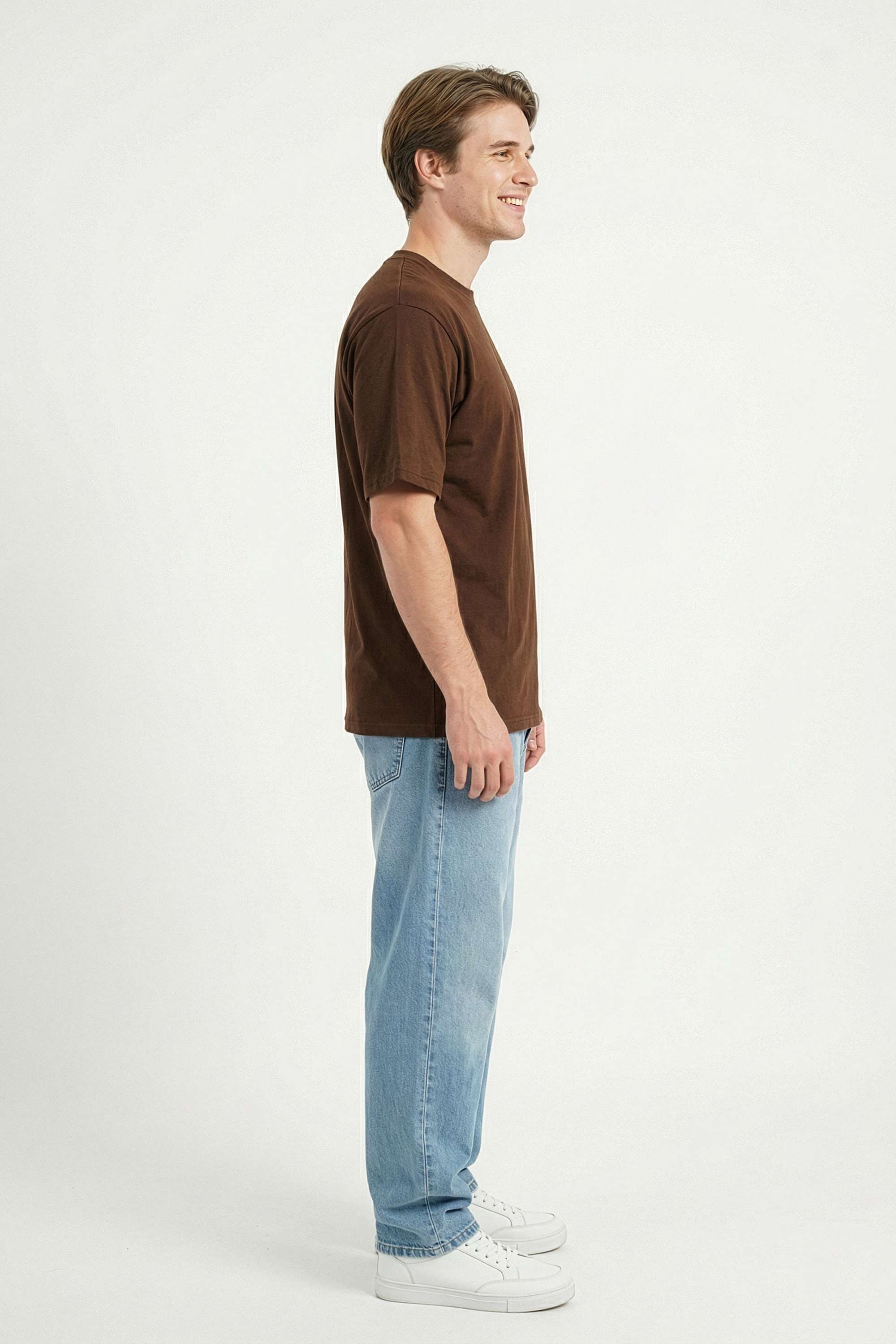 Solid-Cotton-Relaxed-Fit-Men-s-T-Shirt