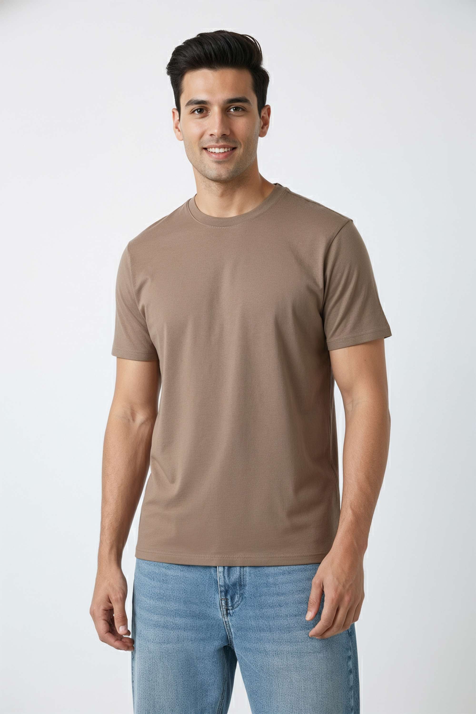 Solid-Cotton-Relaxed-Fit-Men-s-T-Shirt