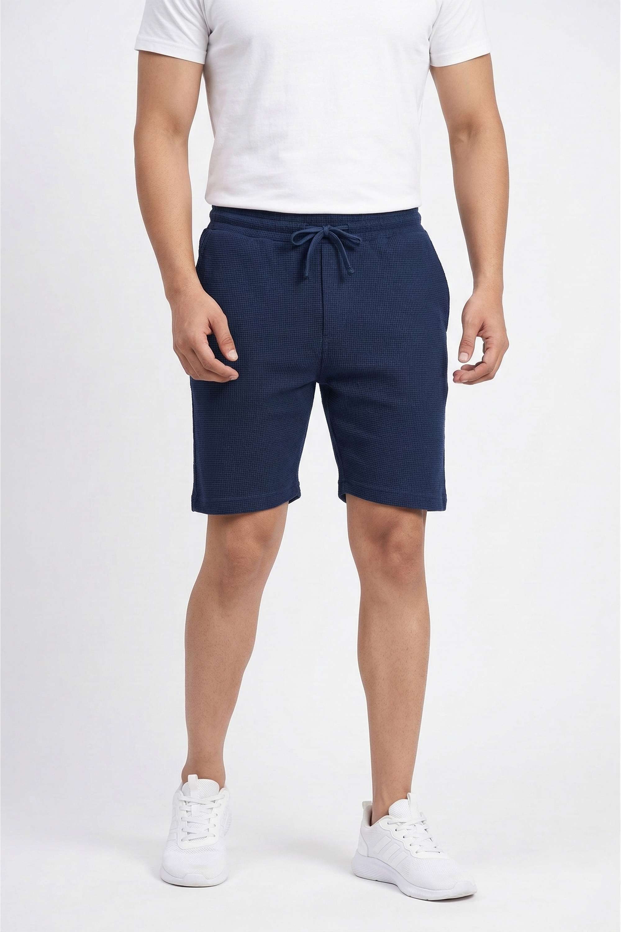 Textured-Poly-Cotton-Drawstring-Men-s-Shorts
