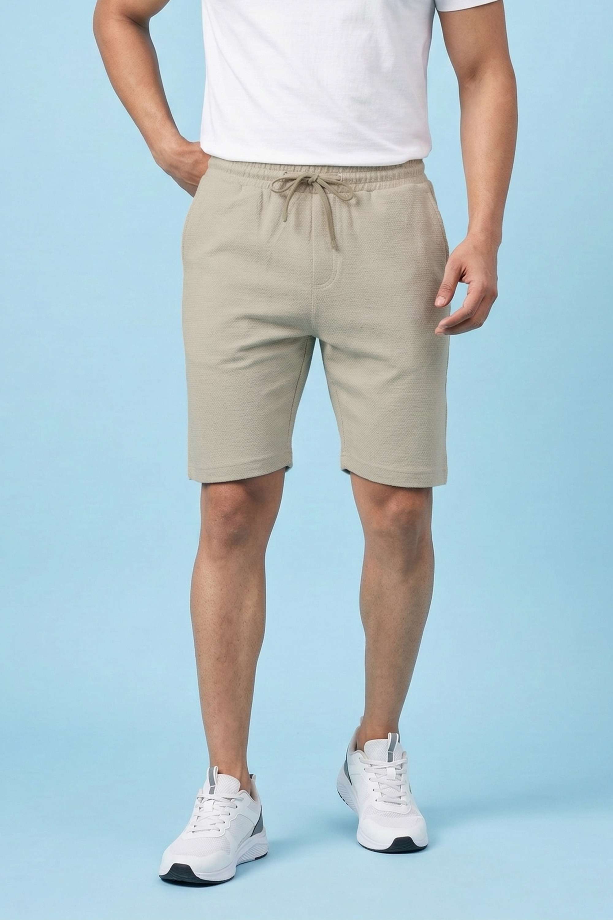 Textured-Poly-Cotton-Drawstring-Men-s-Shorts