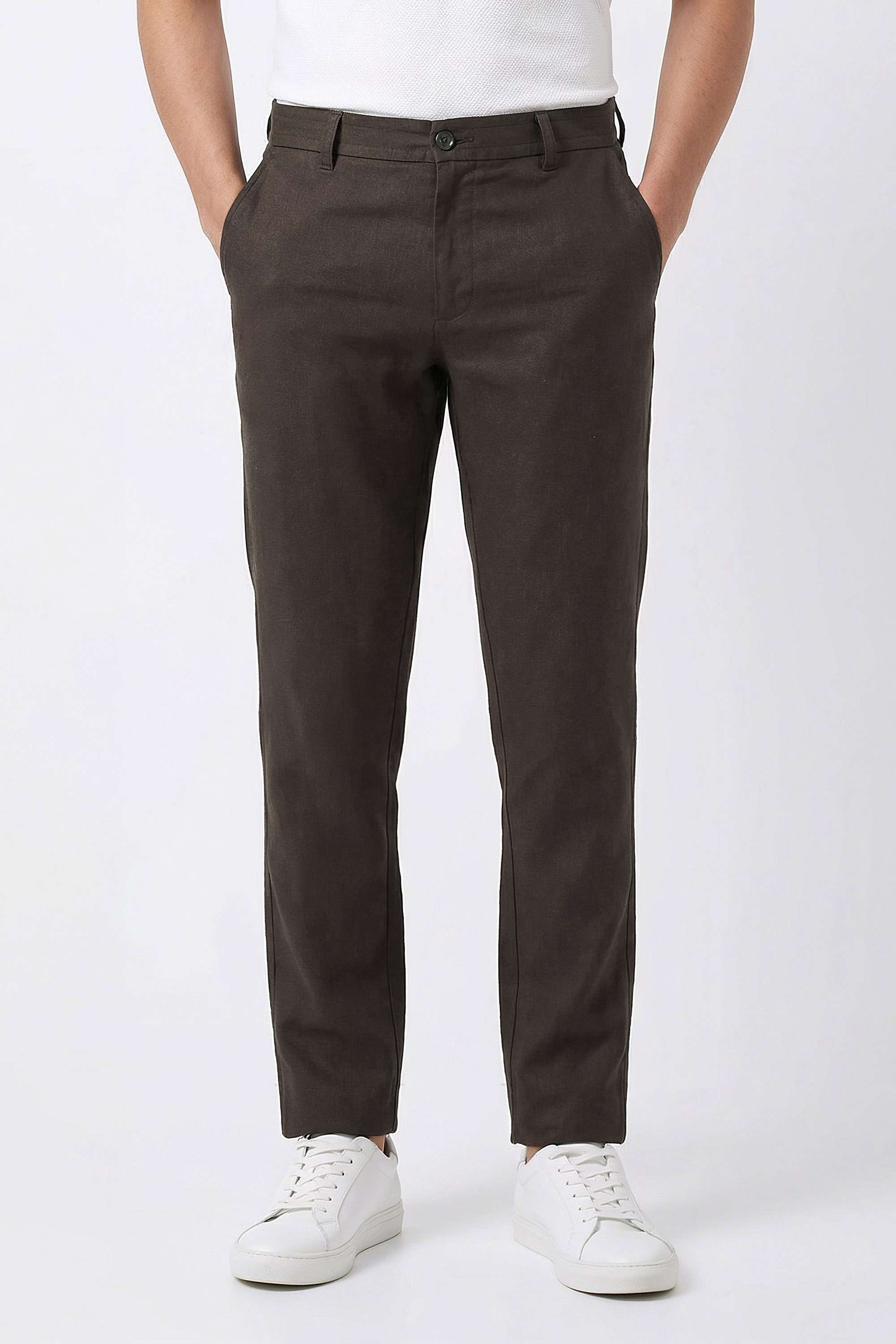 Solid-Cotton-Relaxed-Fit-Men-s-Trousers