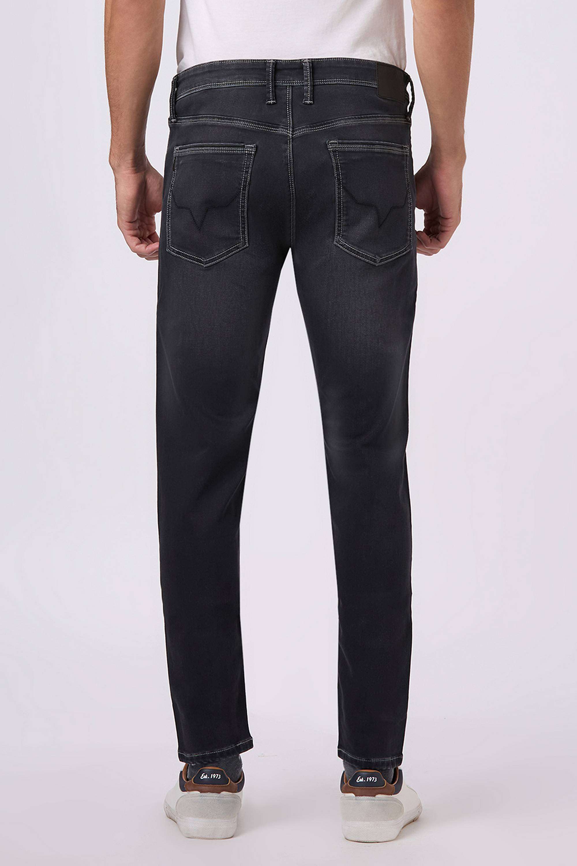 Solid-Poly-Cotton-Slim-Fit-Men-s-Jeans