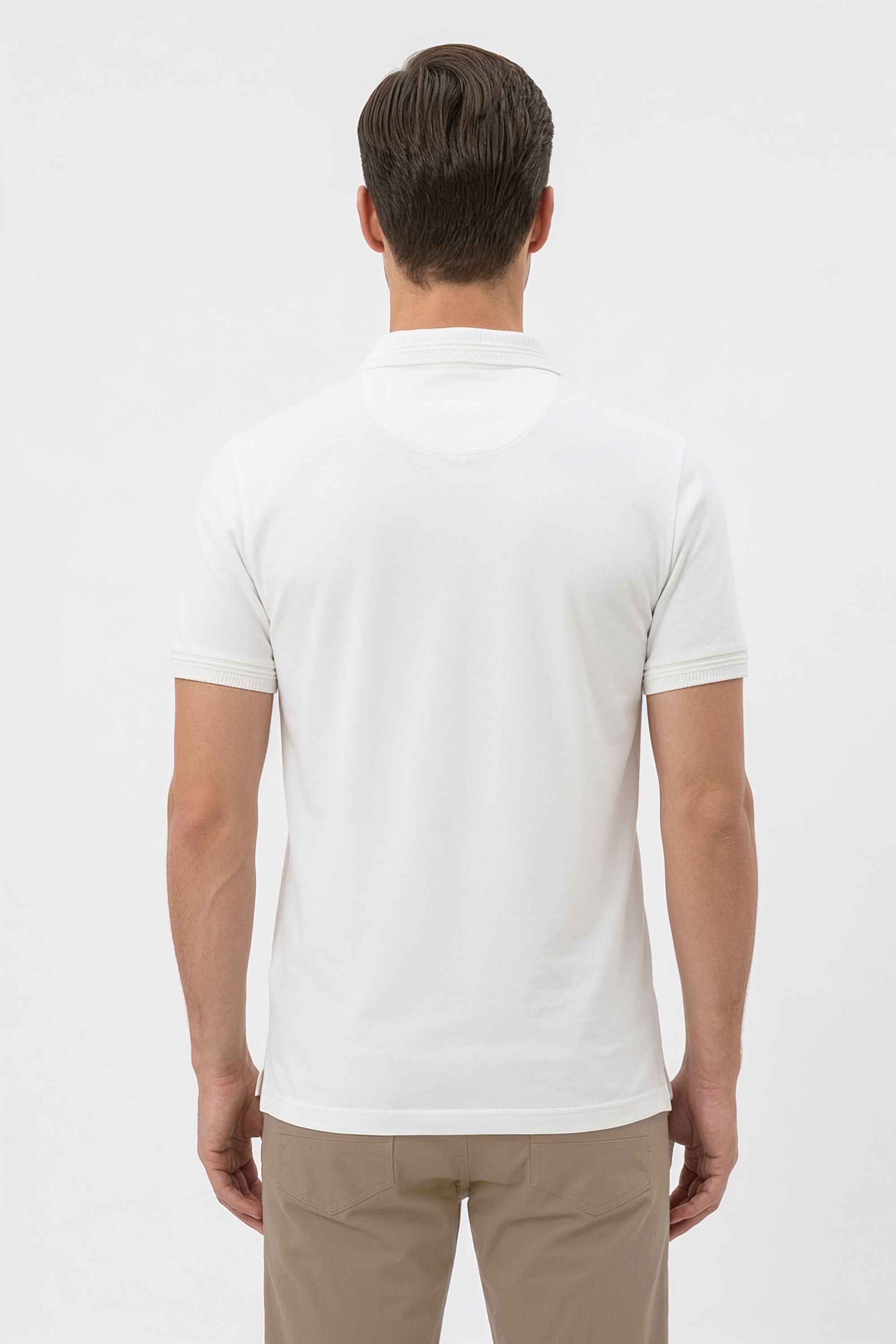 Solid-Poly-Cotton-Regular-Fit-Men-T-Shirt