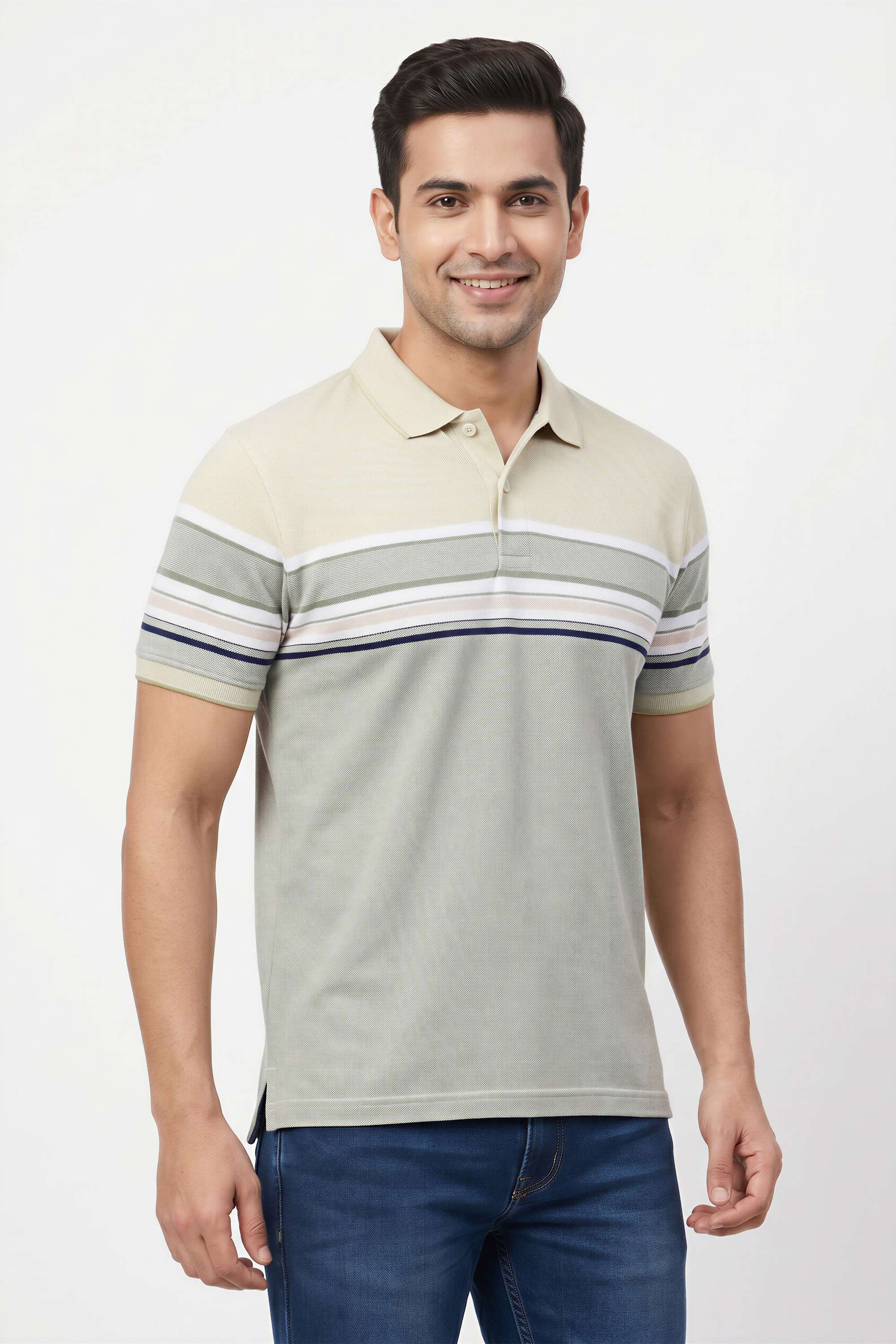 Stripes-Poly-Cotton-Regular-Fit-Men-s-T-Shirt