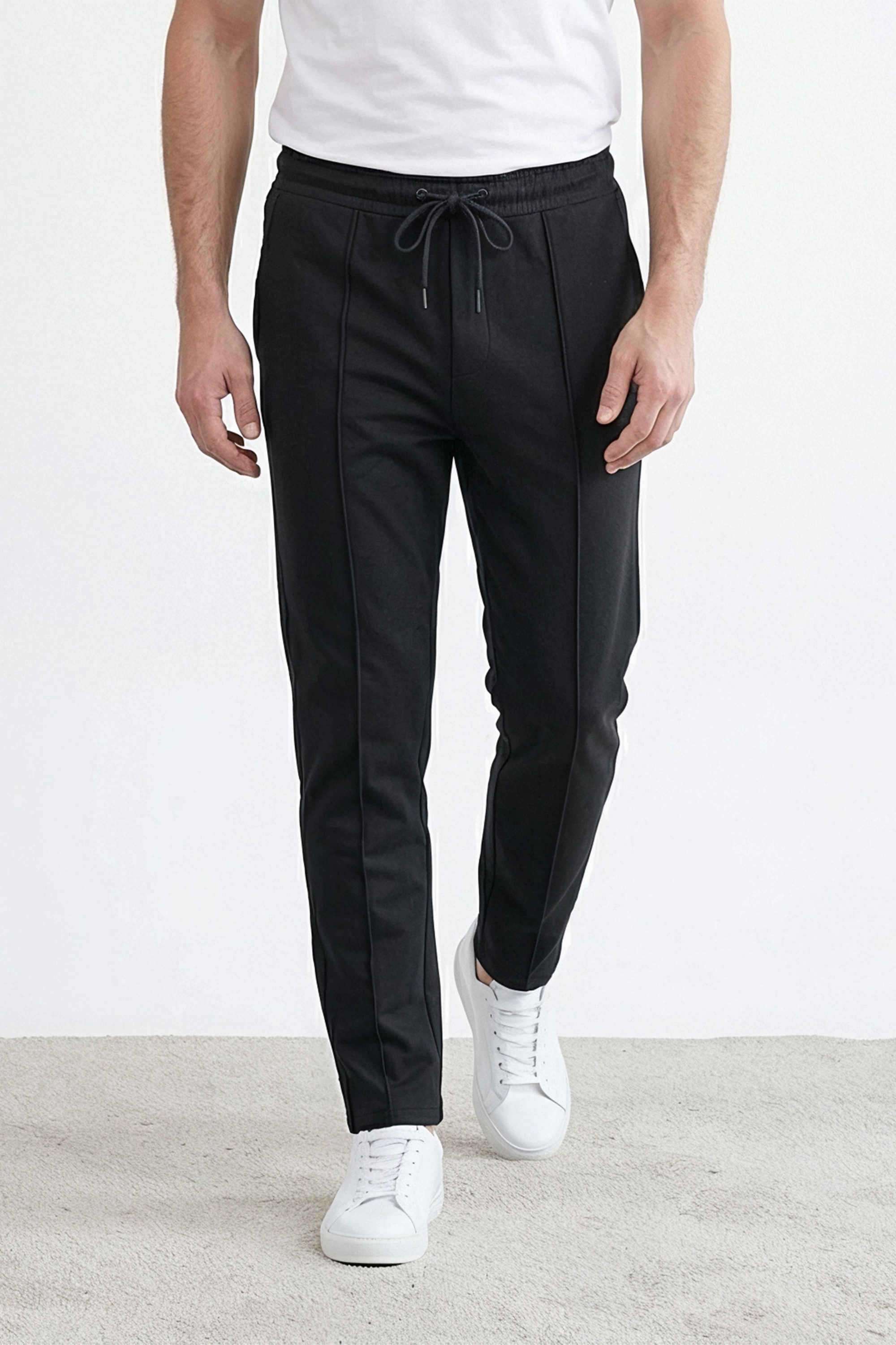 Solid-Poly-Cotton-Regular-Fit-Men-s-Joggers