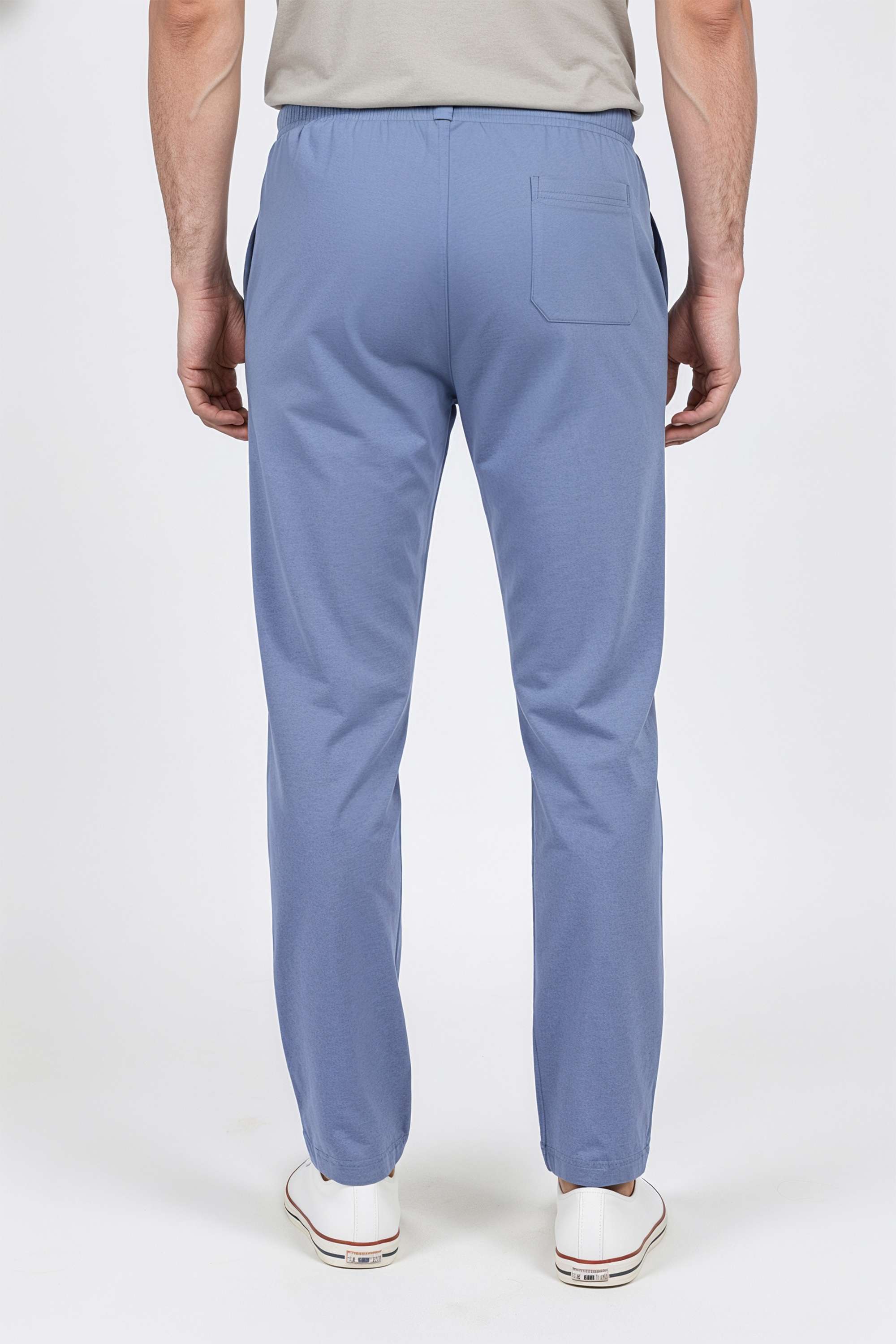 Solid-Blended-Fabric-Regular-Fit-Men-Joggers