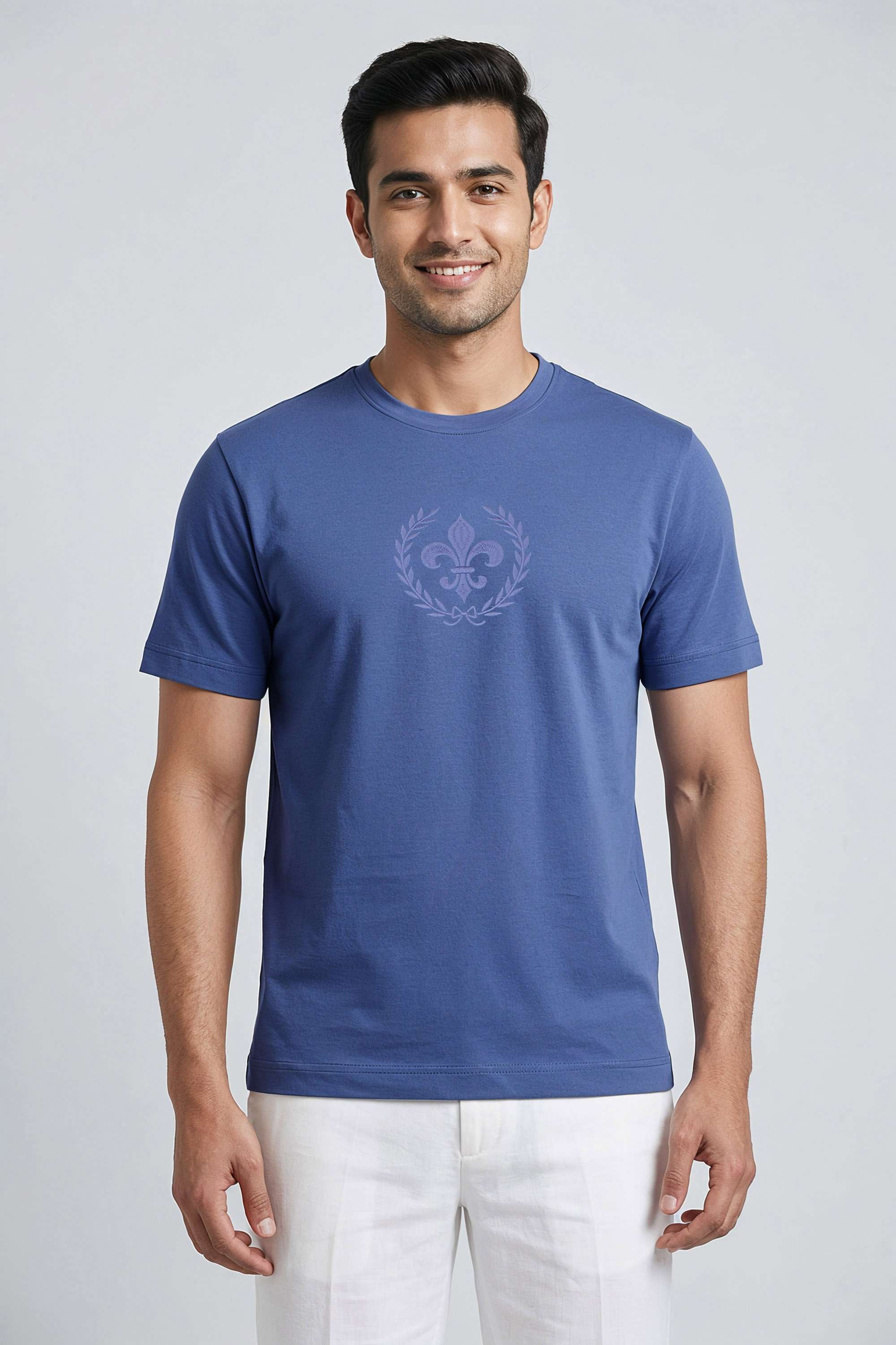 Solid-Poly-Cotton-Relaxed-Fit-Men-s-T-Shirt