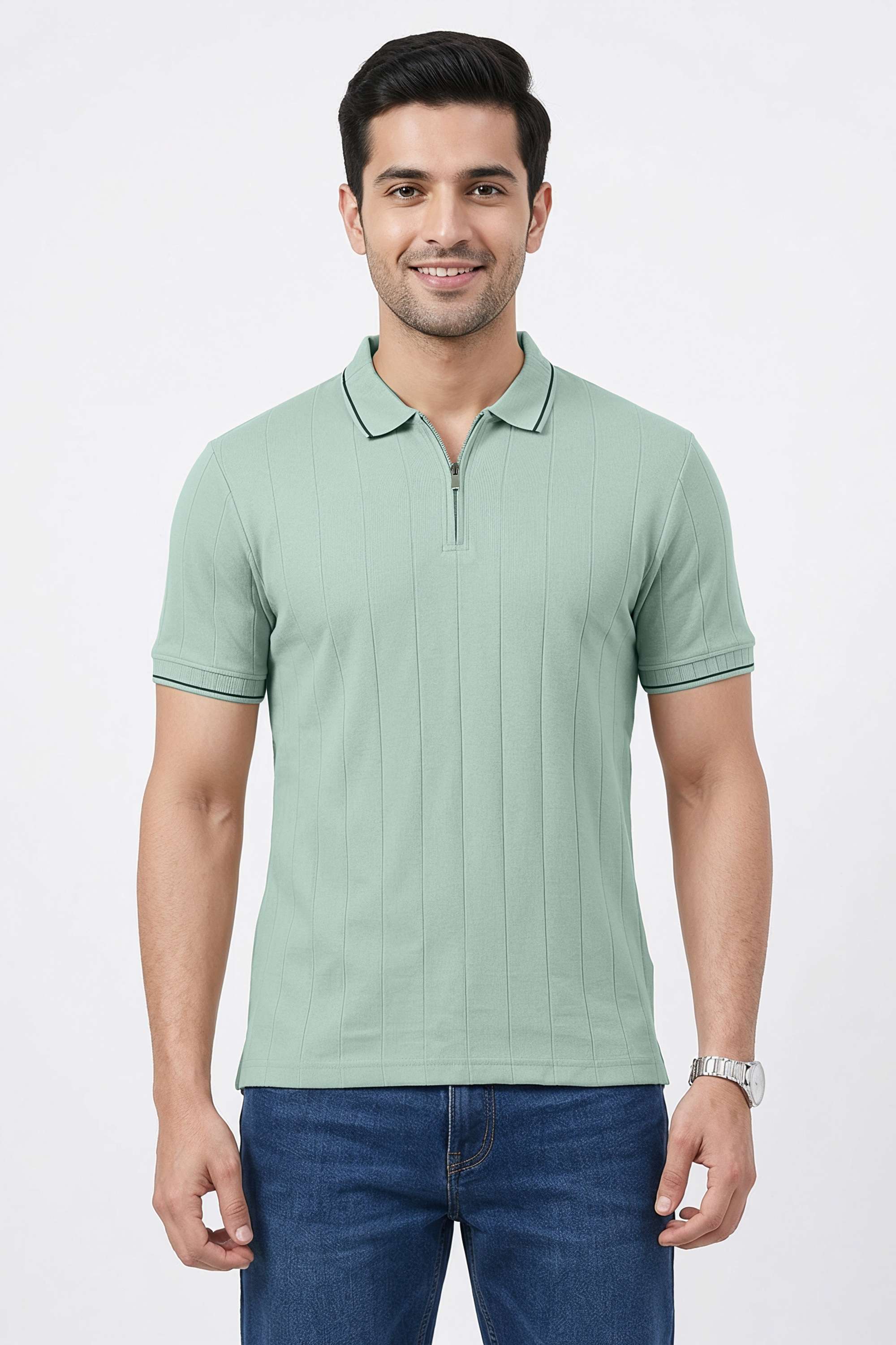Textured-Cotton-Regular-Fit-Men-s-T-Shirt