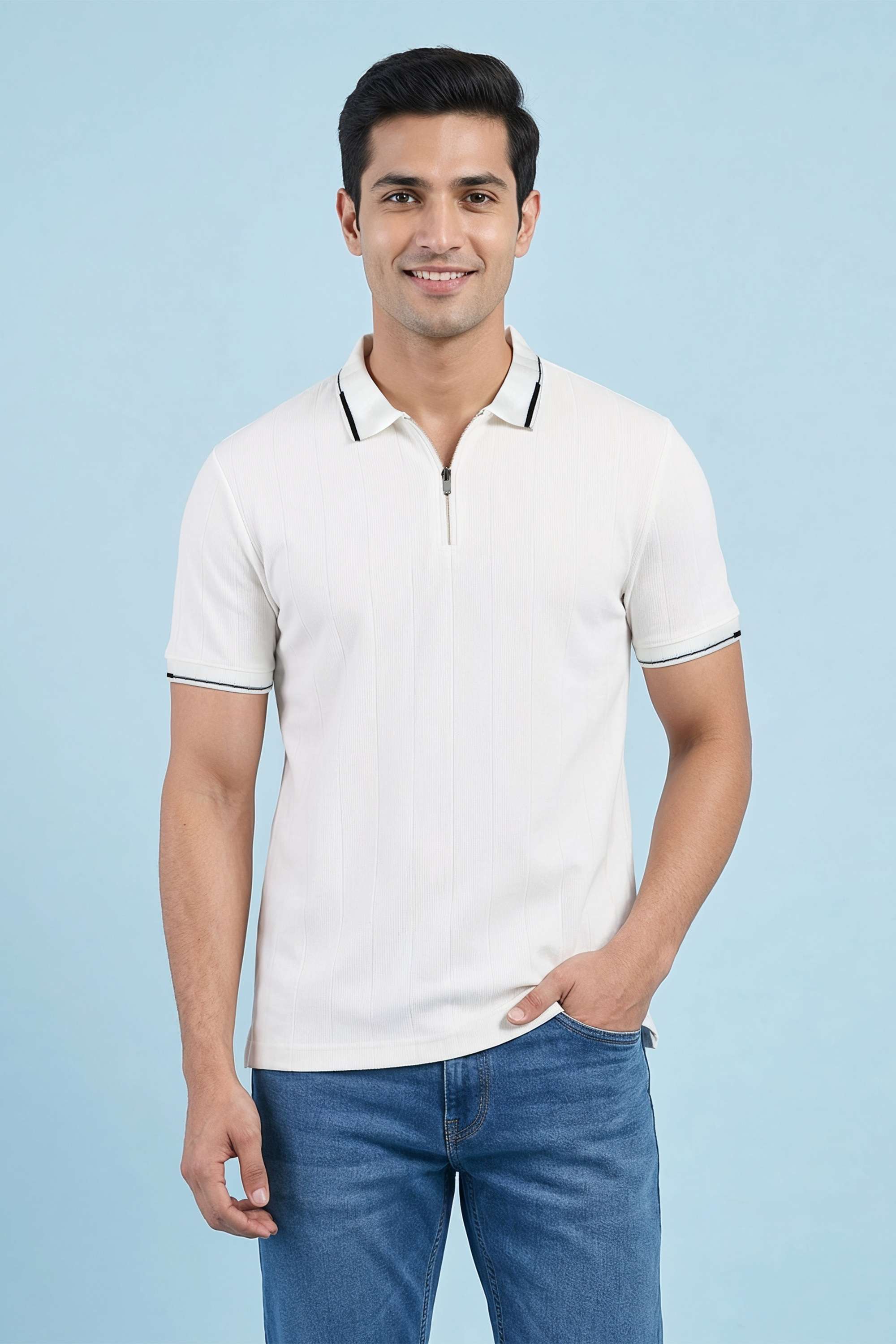 Textured-Cotton-Regular-Fit-Men-s-T-Shirt