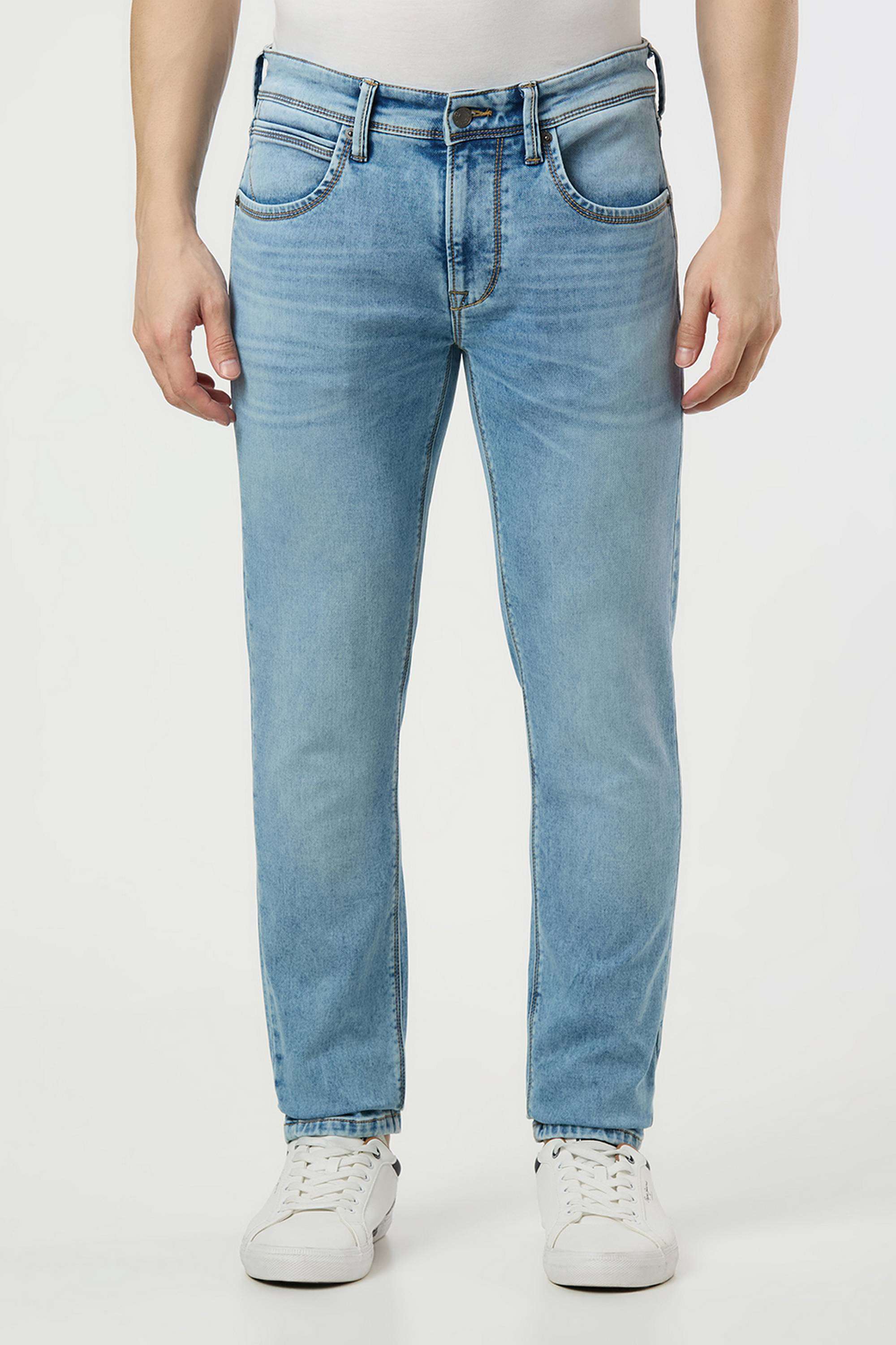 Solid-Poly-Cotton-Slim-Fit-Men-s-Jeans
