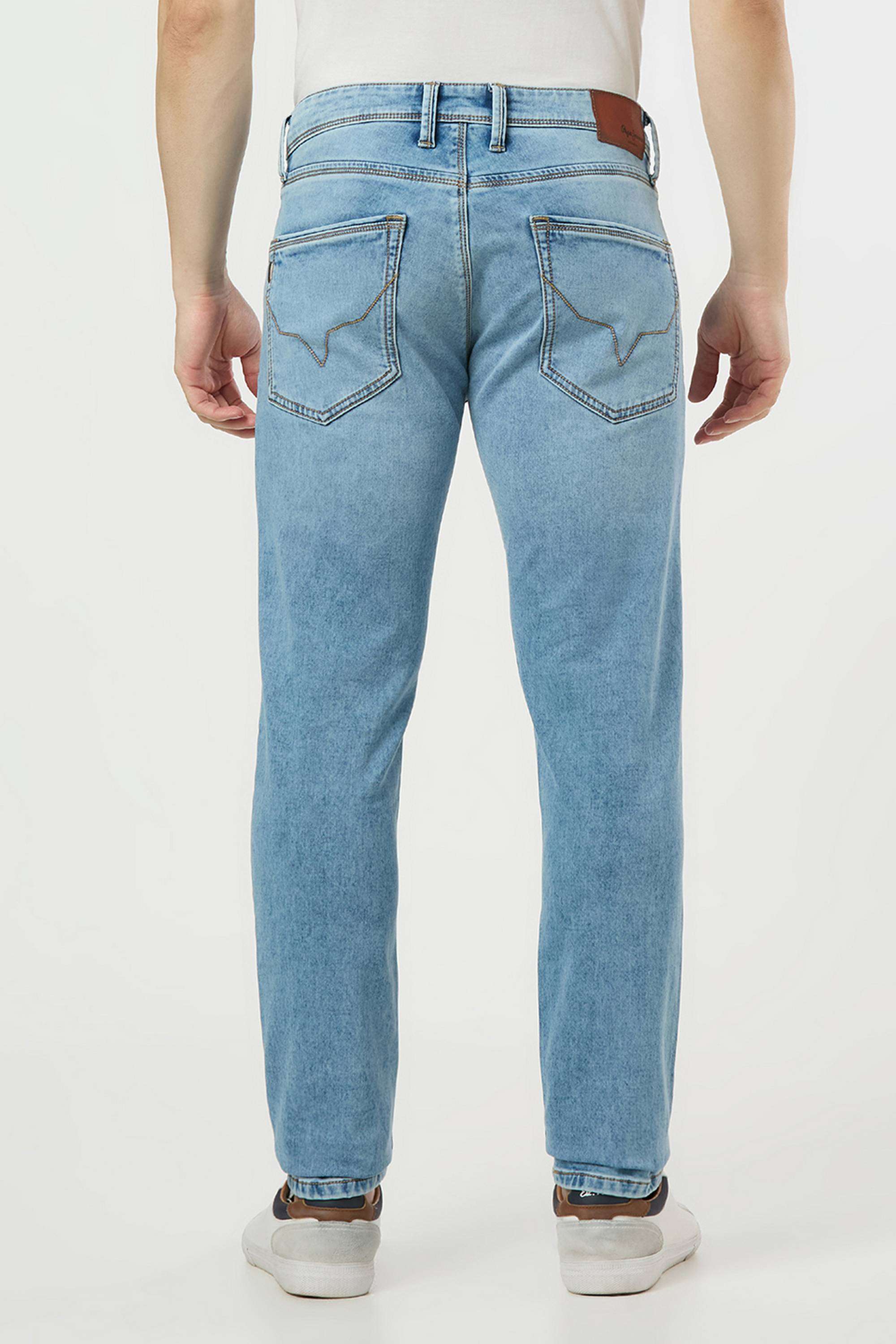 Solid-Poly-Cotton-Slim-Fit-Men-s-Jeans