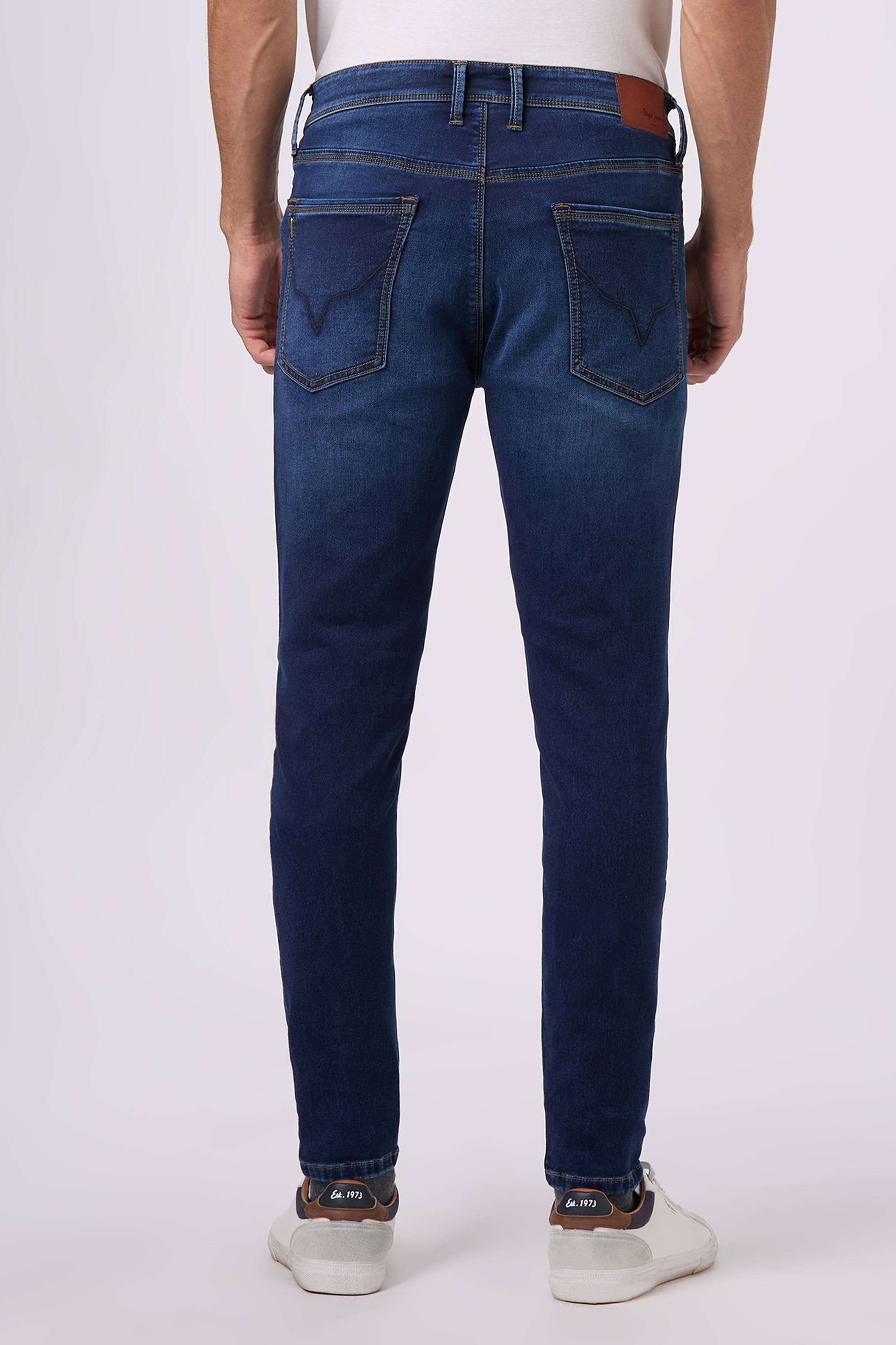 Solid-Poly-Cotton-Slim-Fit-Men-s-Jeans