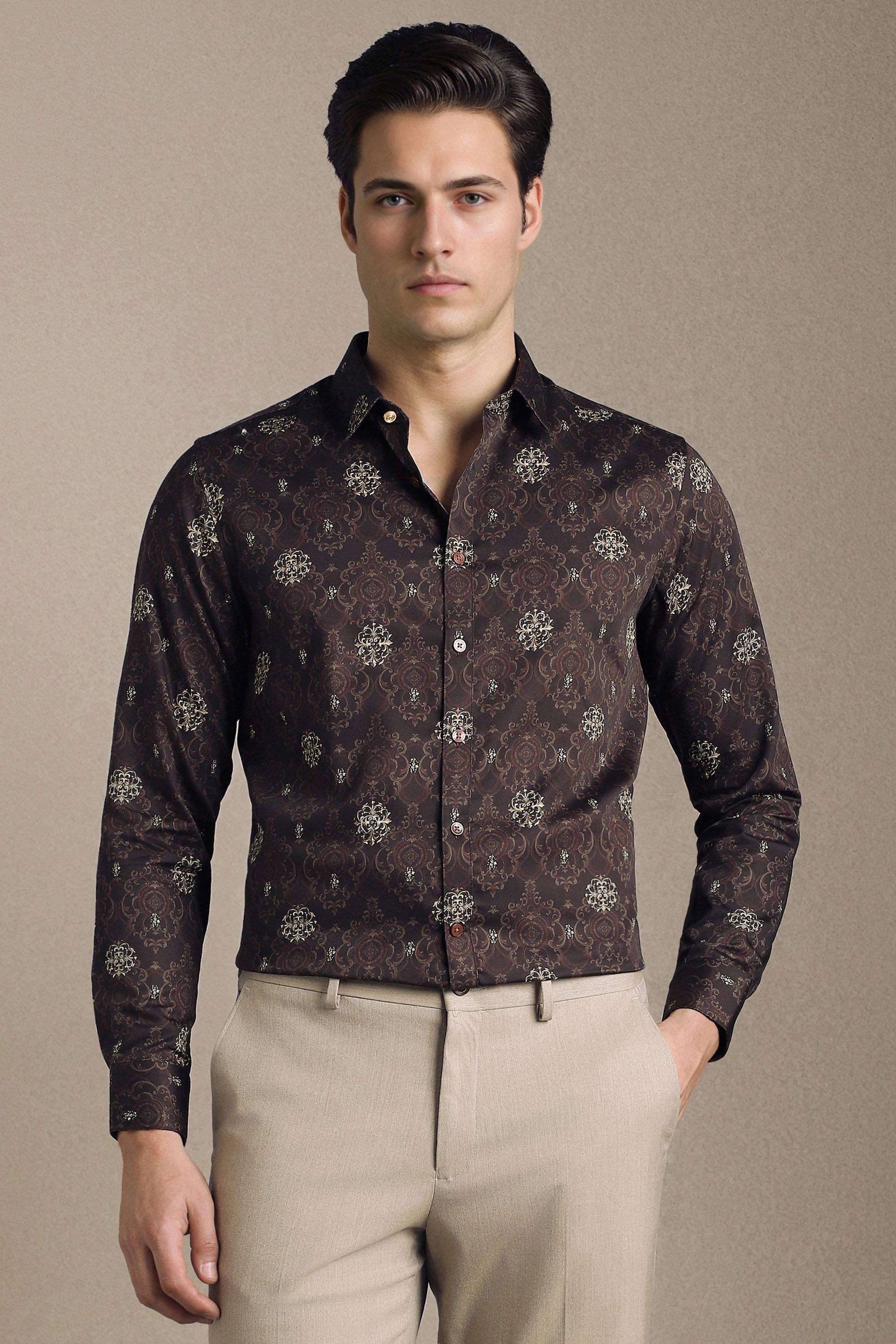 Printed-Cotton-Slim-Fit-Men-s-Casual-Wear-Shirt