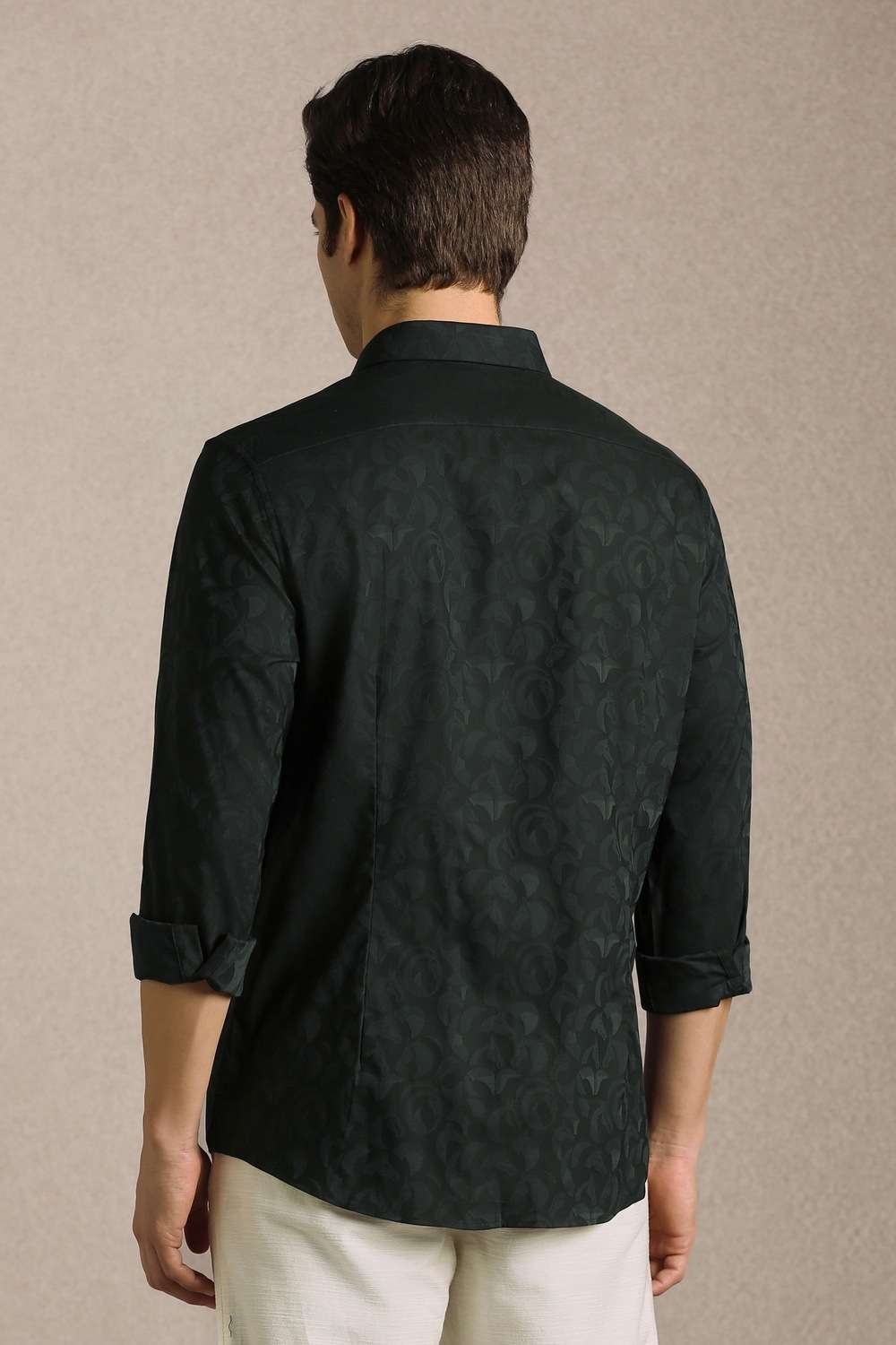 Solid-Cotton-Blend-Slim-Fit-Men-s-Shirt