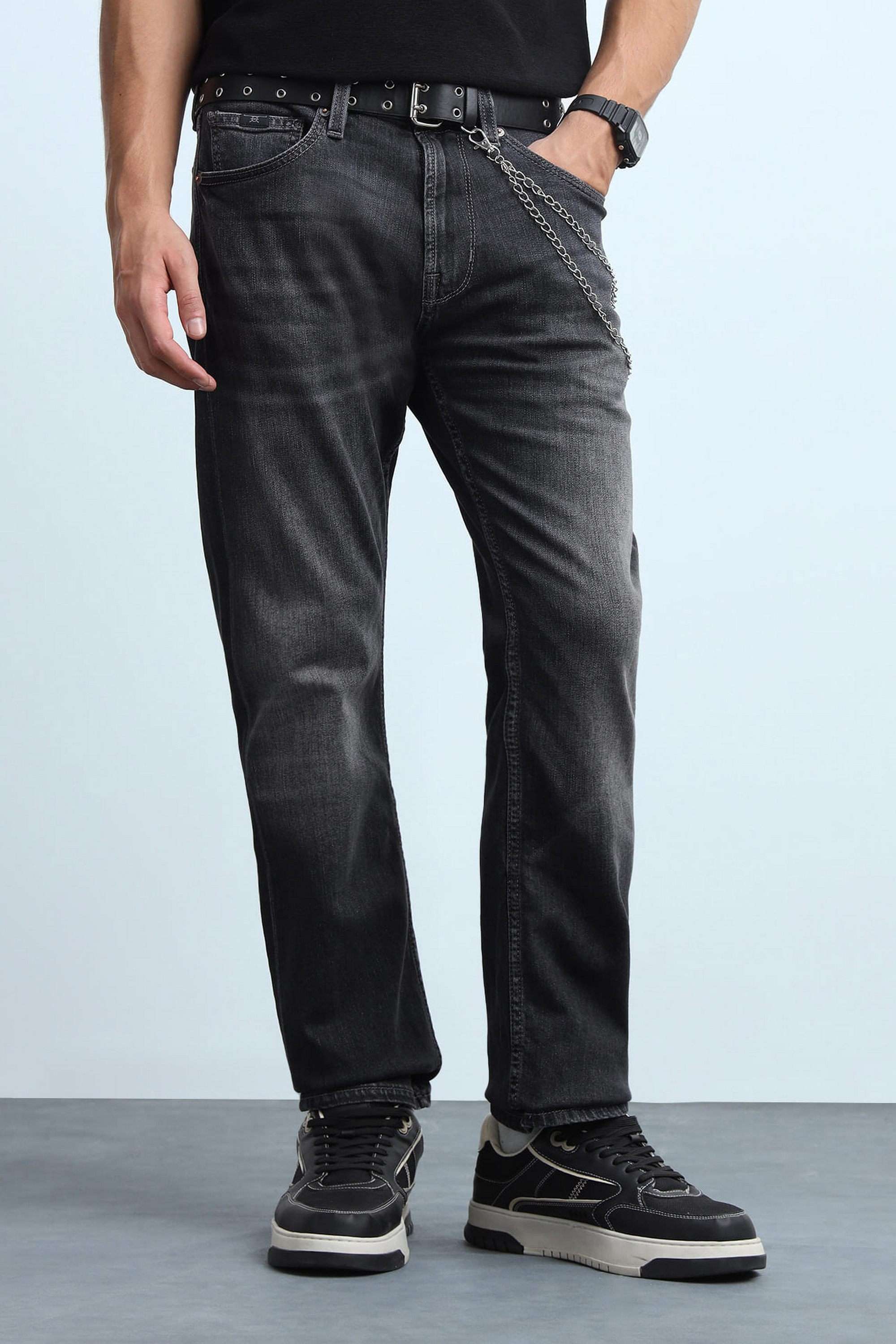 Knitted-Cotton-Straight-Fit-Men-s-Jeans