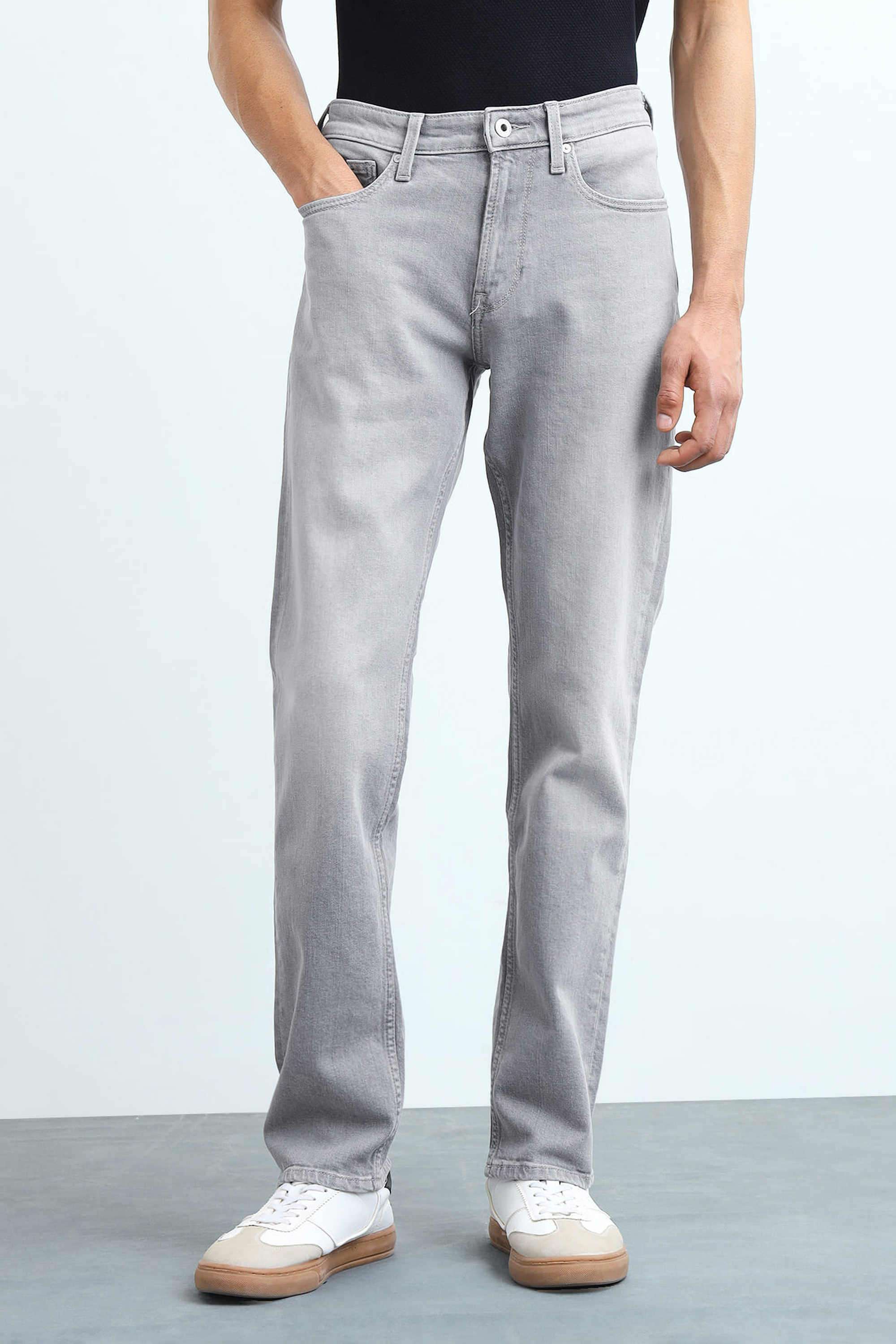 Solid-Cotton-Stretch-Straight-Fit-Men-s-Jeans
