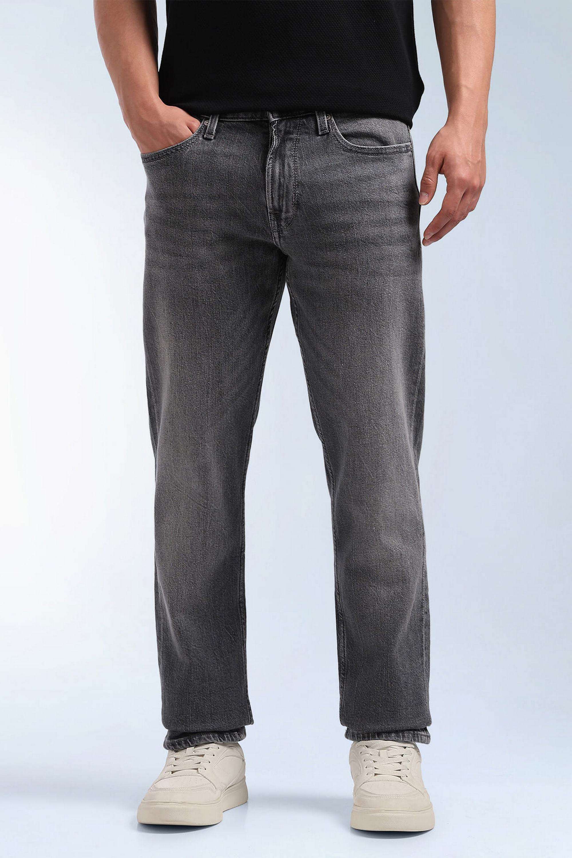 Solid-Cotton-Stretch-Straight-Fit-Men-s-Jeans