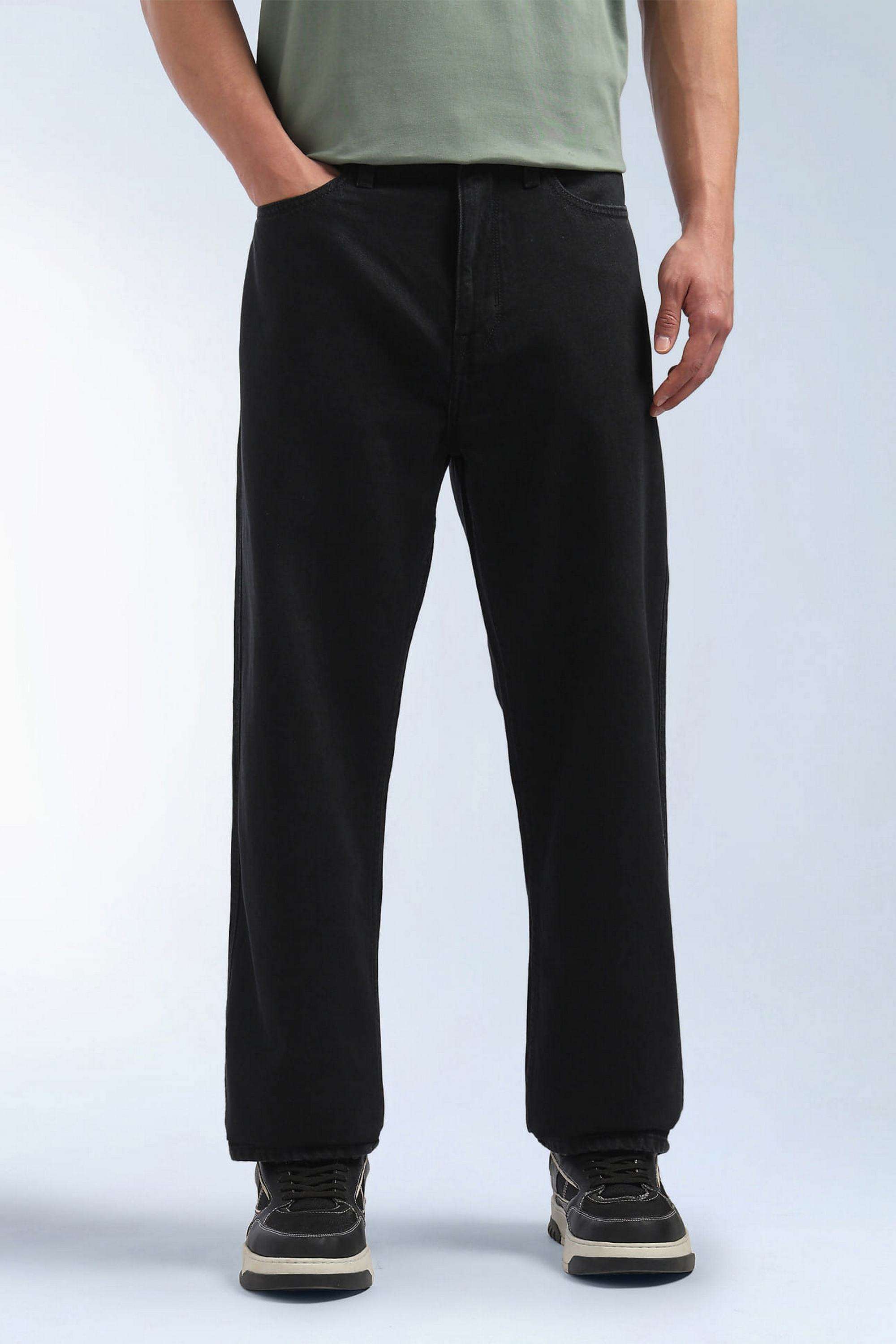 Solid-Cotton-Relaxed-Fit-Men-s-Jeans
