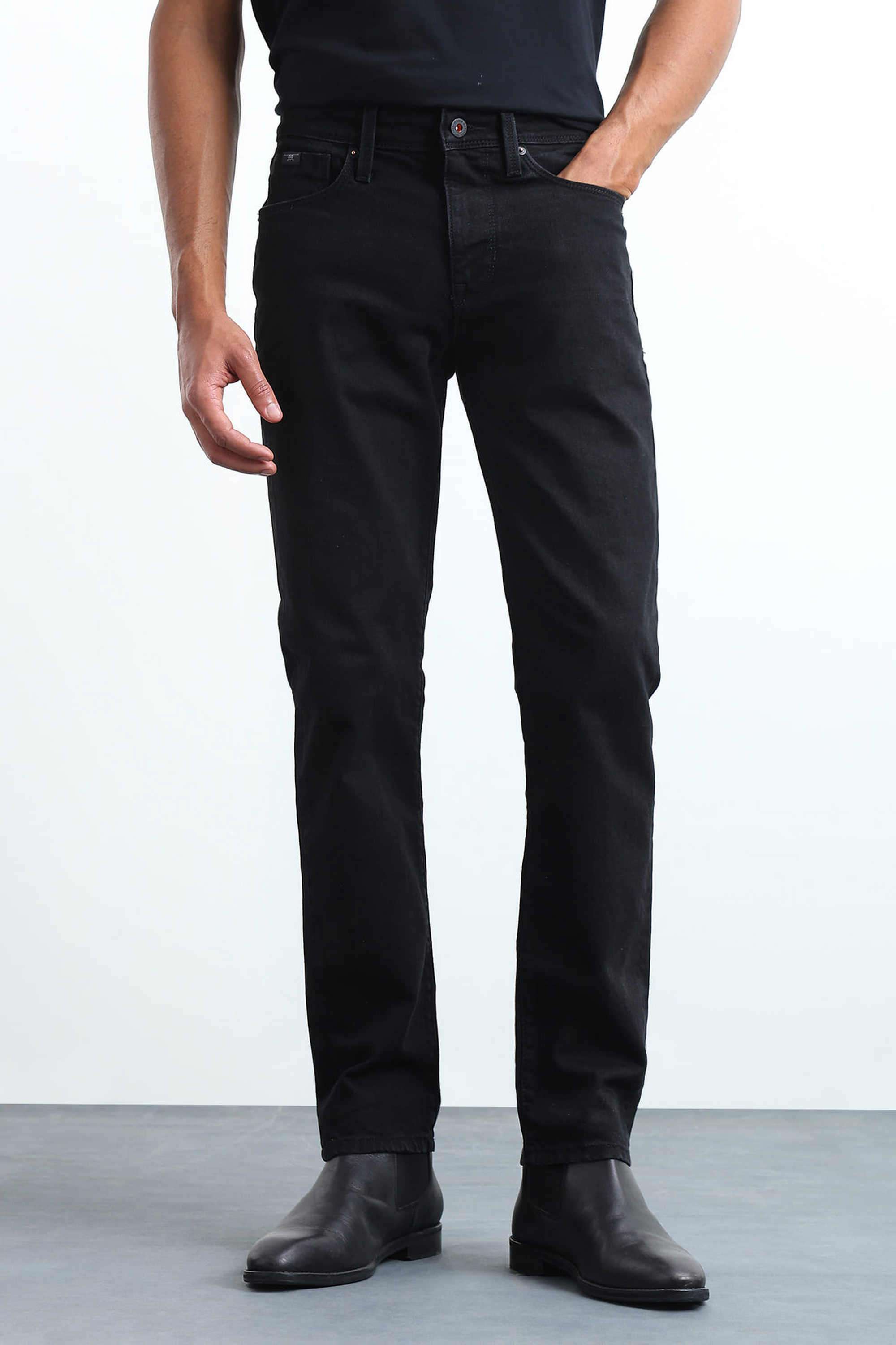 Solid-Cotton-Straight-Fit-Men-s-Jeans