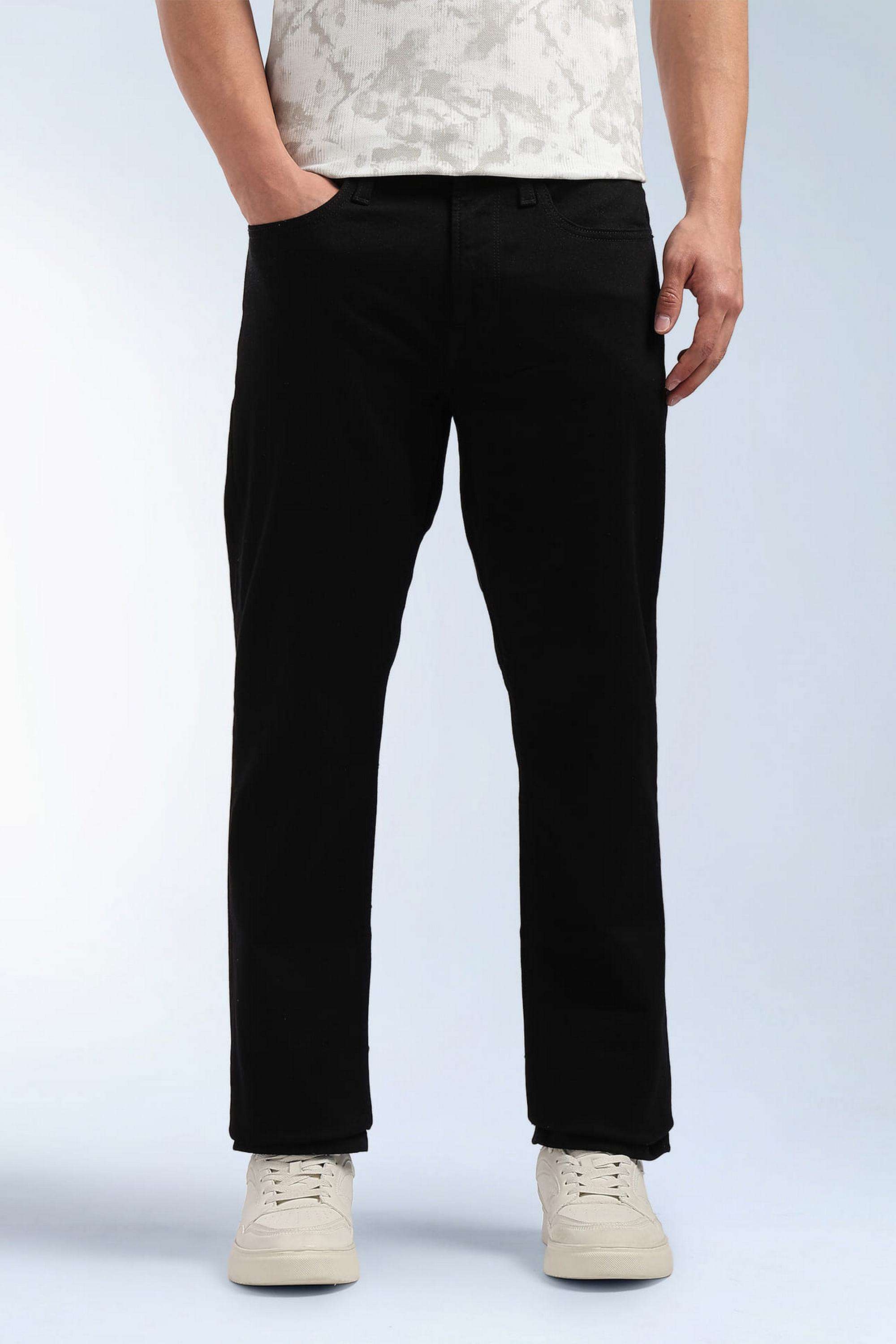 Solid-Cotton-Stretch-Straight-Fit-Men-s-Jeans