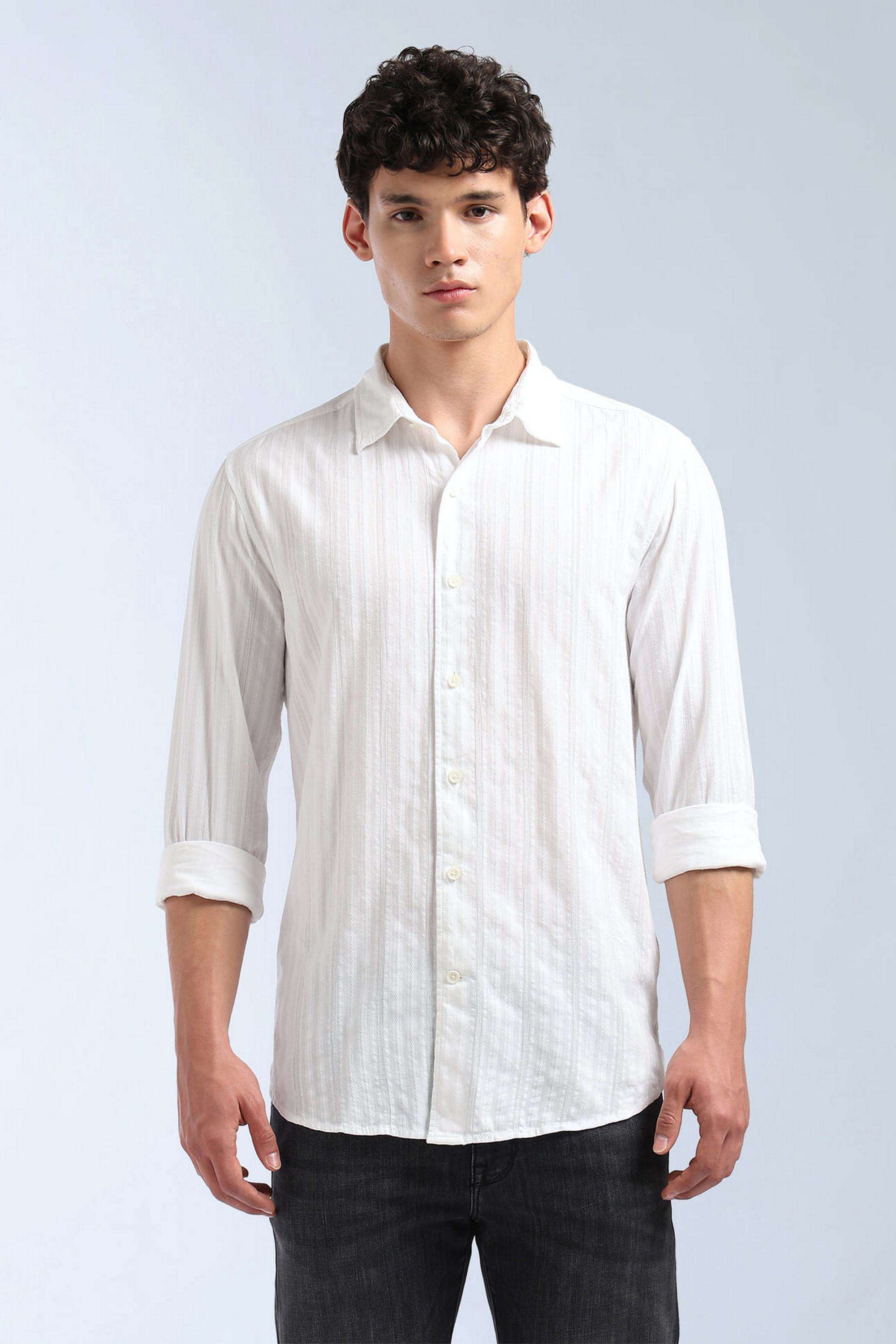 Solid-Cotton-Slim-Fit-Men-s-Shirt