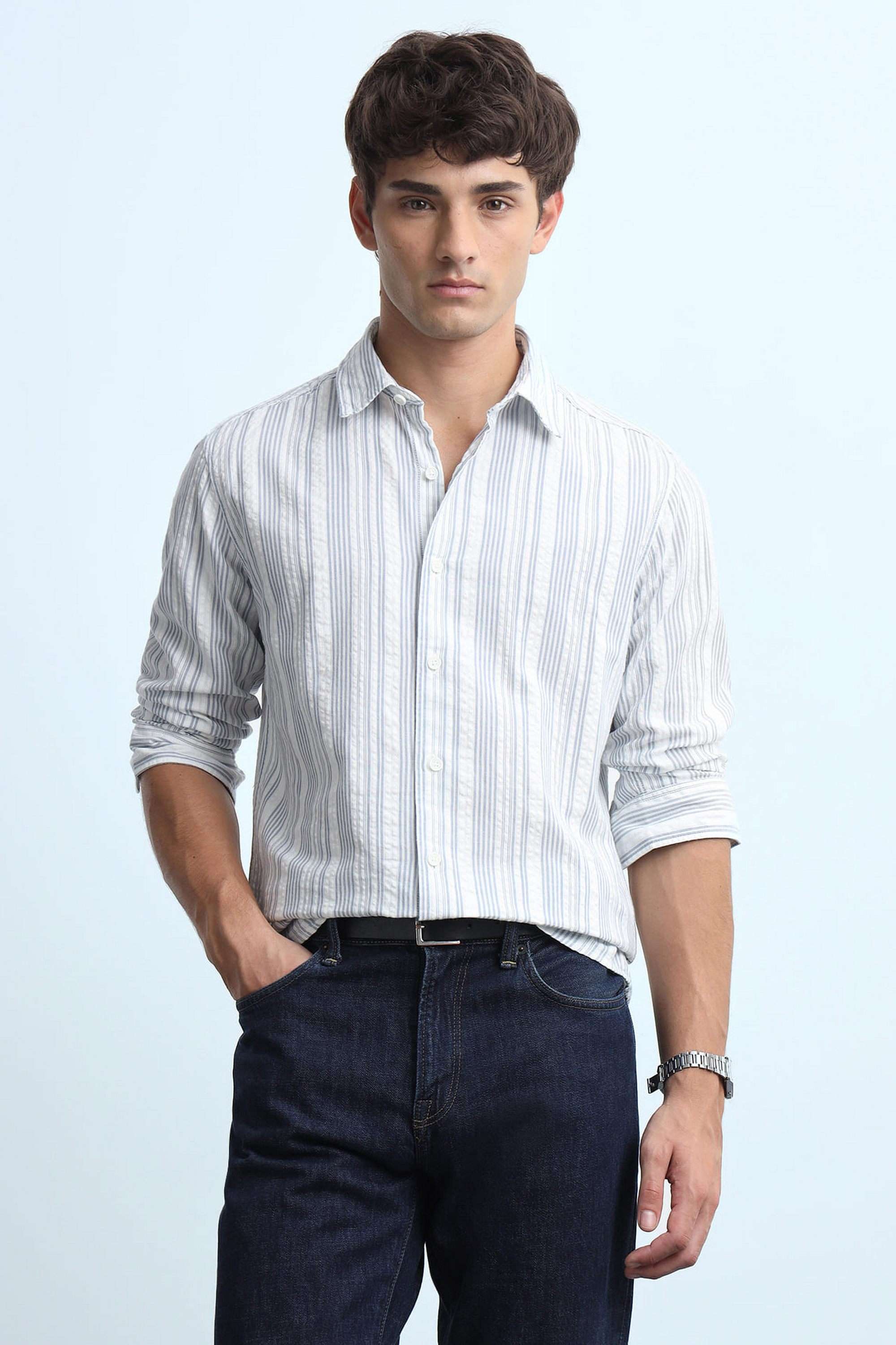 Stripes-Cotton-Slim-Fit-Men-s-Casual-Shirt