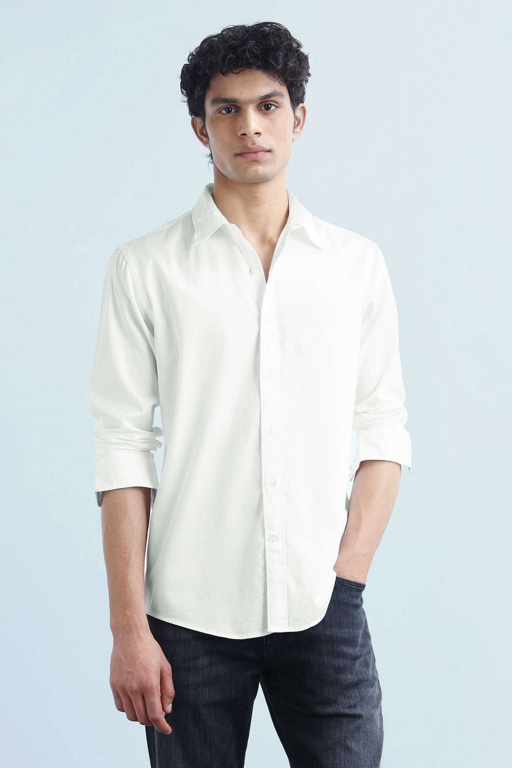 Solid-Cotton-Slim-Fit-Men-s-Shirt